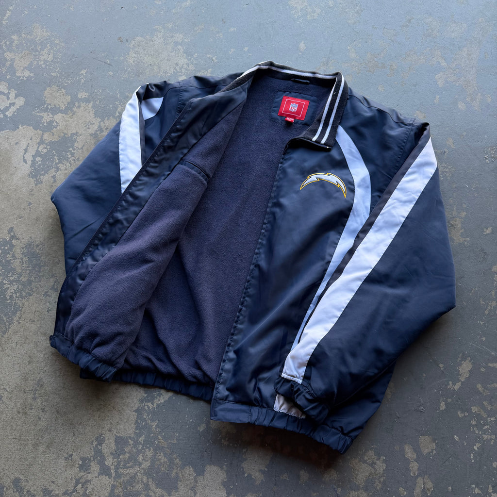 00’S CHARGERS WINDBREAKER ZIP UP JACKET (XXL)