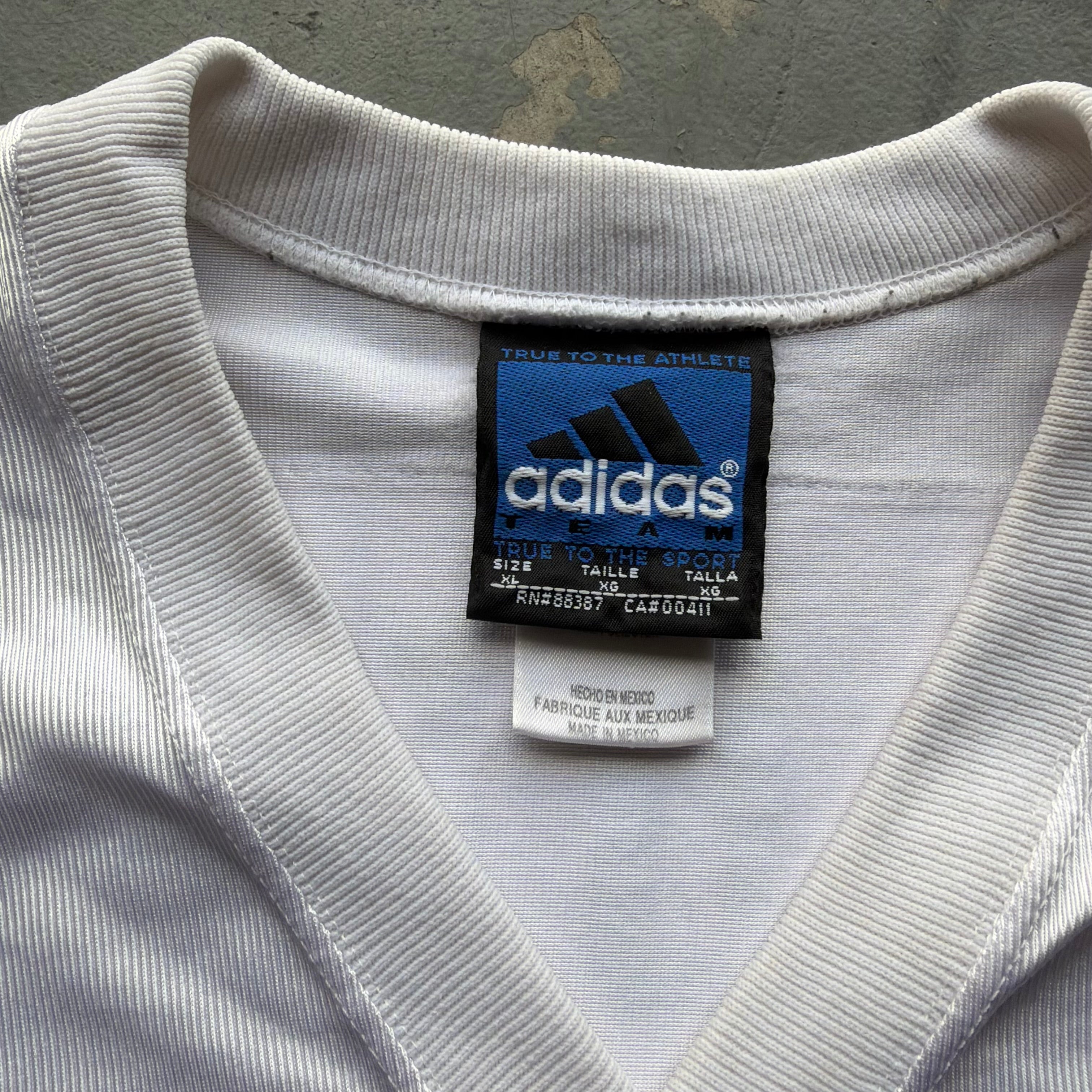 00’S ADIDAS CHARGERS DOUG FLUTIE WHITE ROAD AWAY JERSEY (XL)