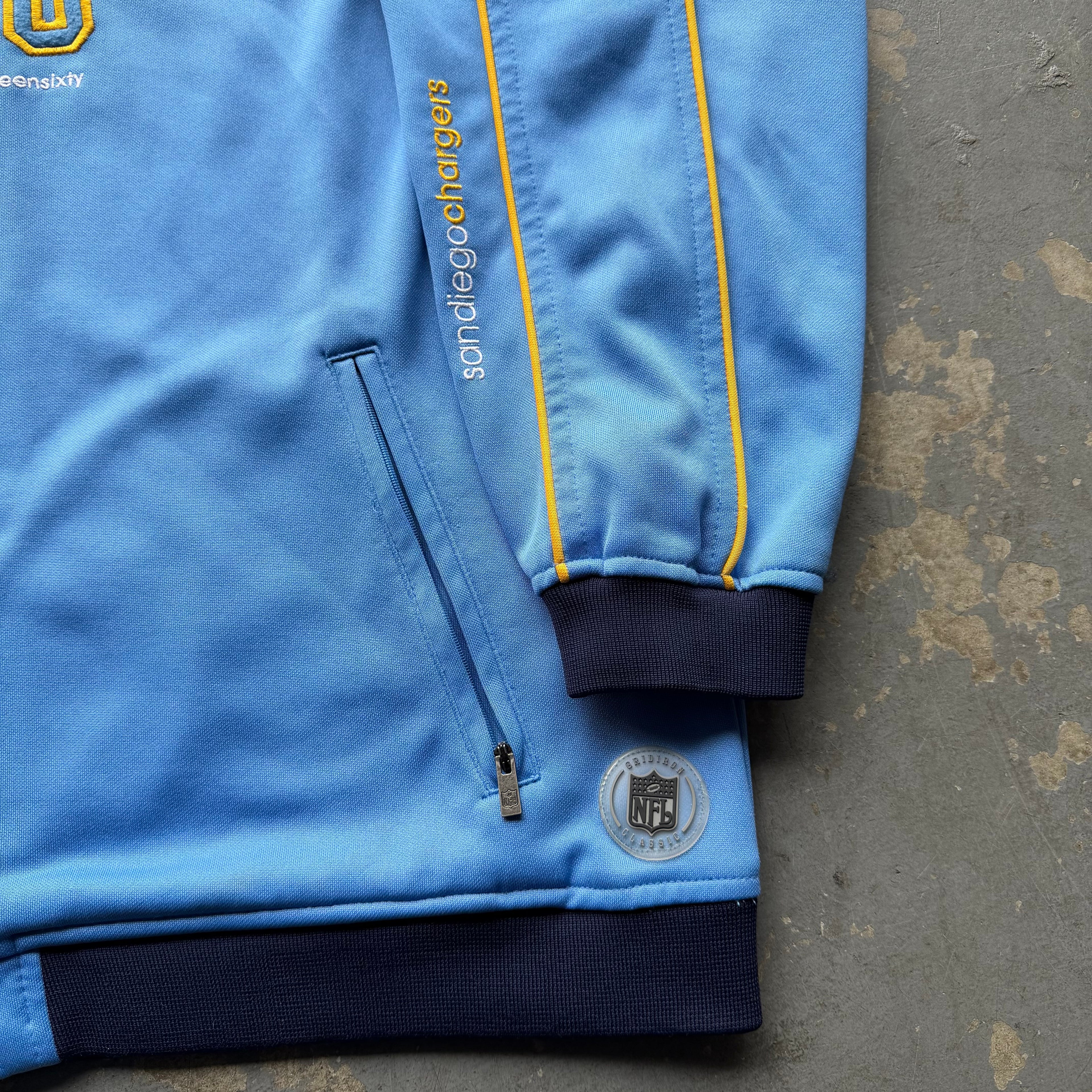 00’S REEBOK CHARGERS 60 TRACK JACKET (L)