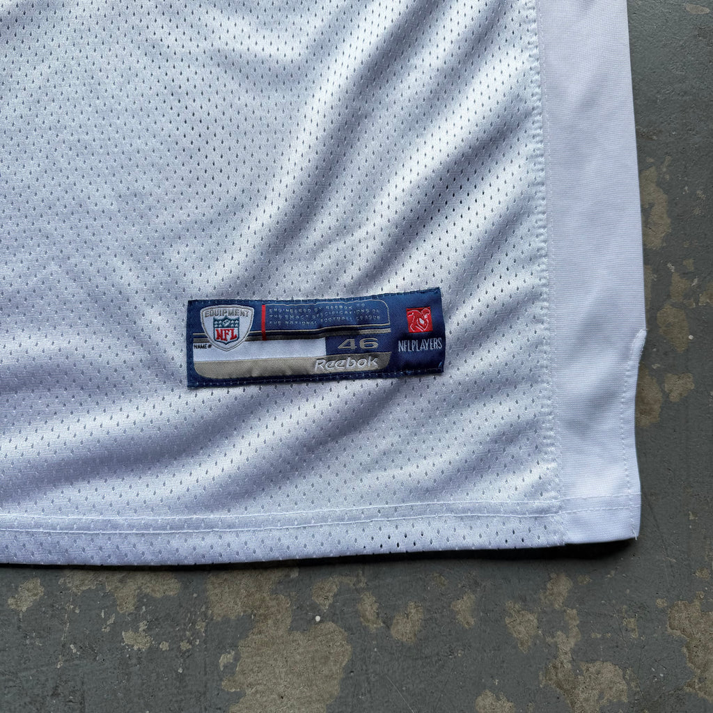 00’S REEBOK CHARGERS VINCENT JACKSON 50TH ANNIVERSARY SEASON PATCH AWAY JERSEY (46) L
