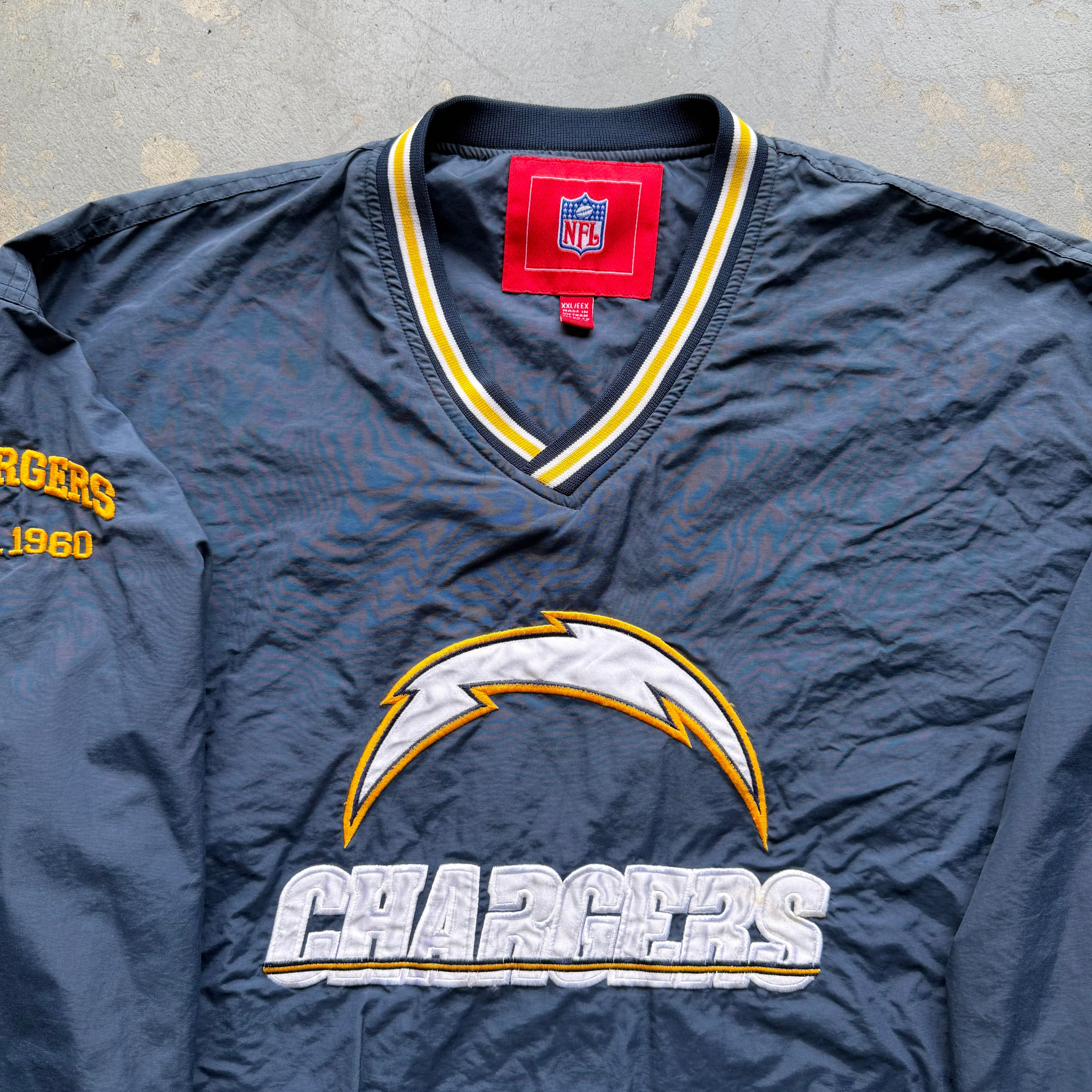 00’S CHARGERS WINDBREAKER PULLOVER (XXL)