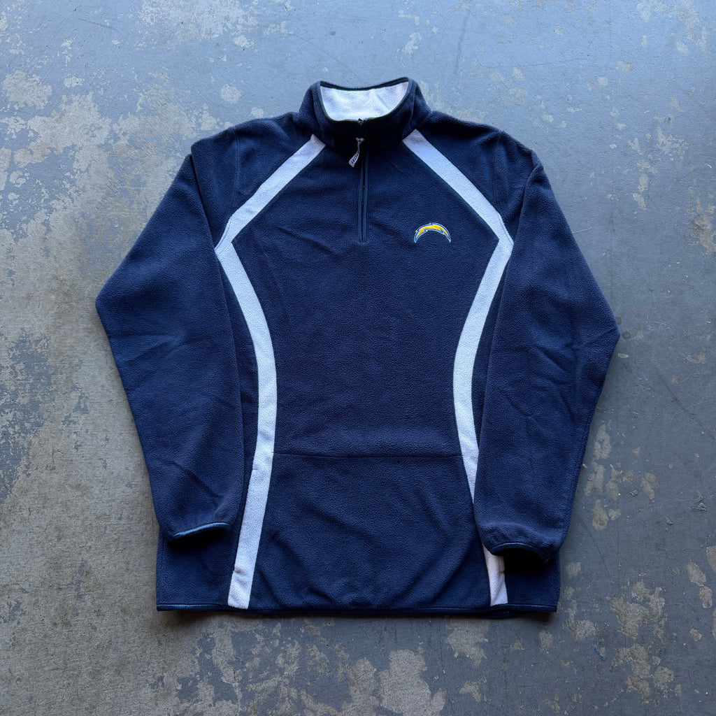 00’S CHARGERS WOMEN’S QUARTER ZIP FLEECE (L)