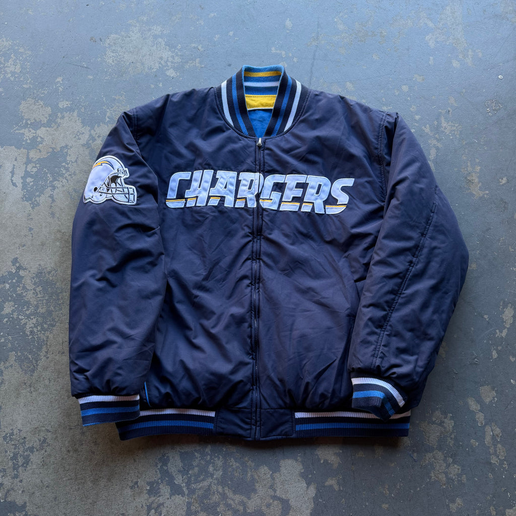 00’S CHARGERS REVERSIBLE JACKET (XXL)