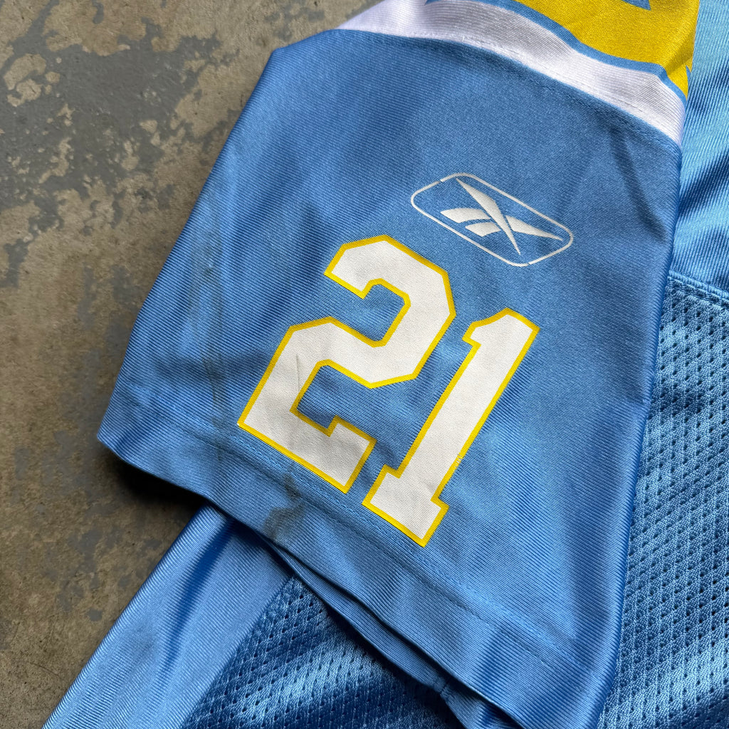 00’S REEBOK CHARGERS LADANIAN TOMLINSON POWDER BLUE JERSEY (XL)