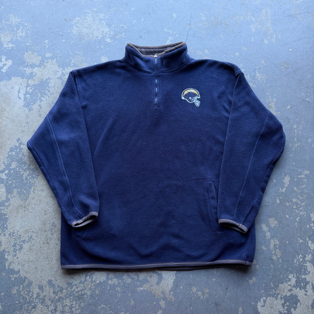 00’S CHARGERS REEBOK QUARTER ZIP FLEECE (XXL)