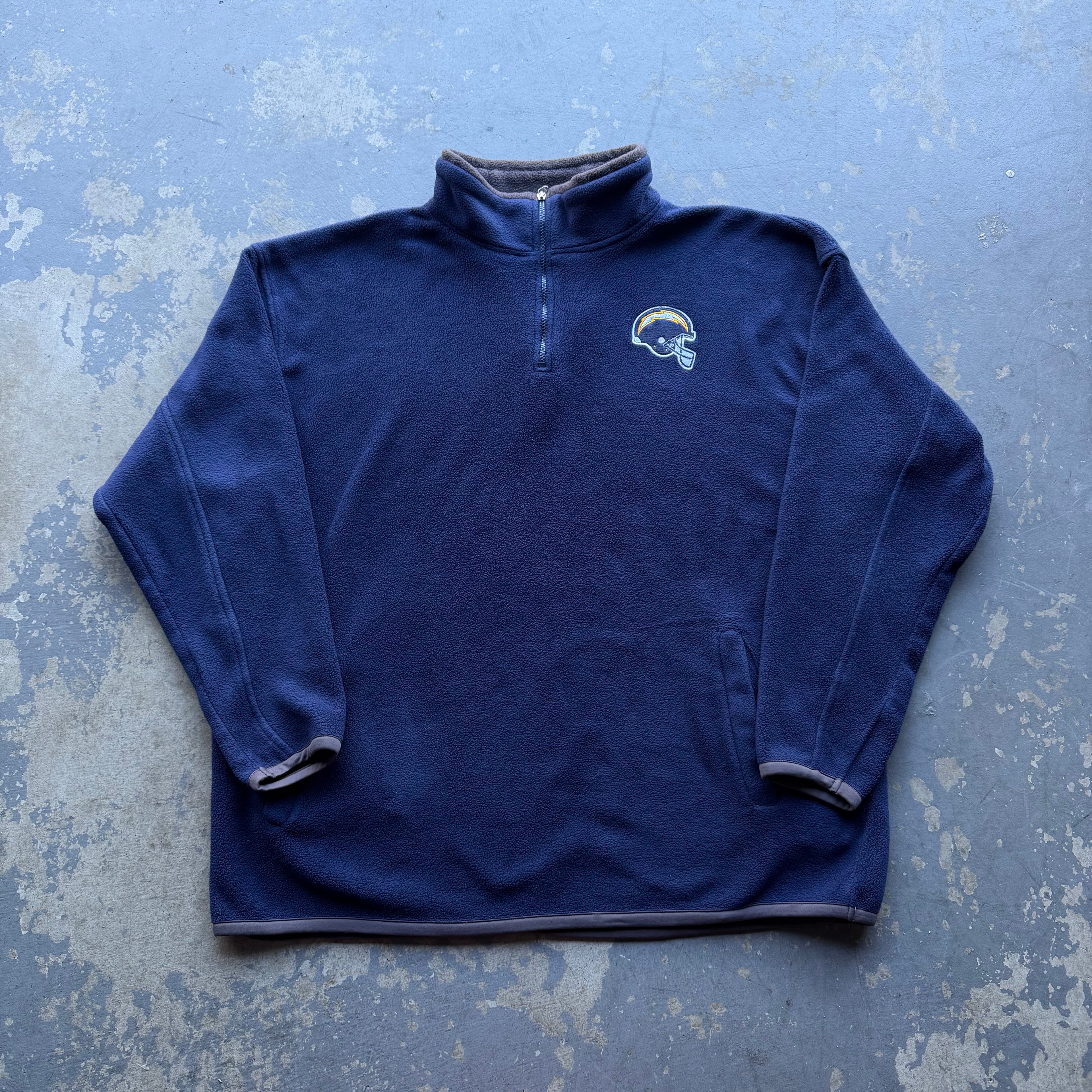 00’S CHARGERS REEBOK QUARTER ZIP FLEECE (XXL)