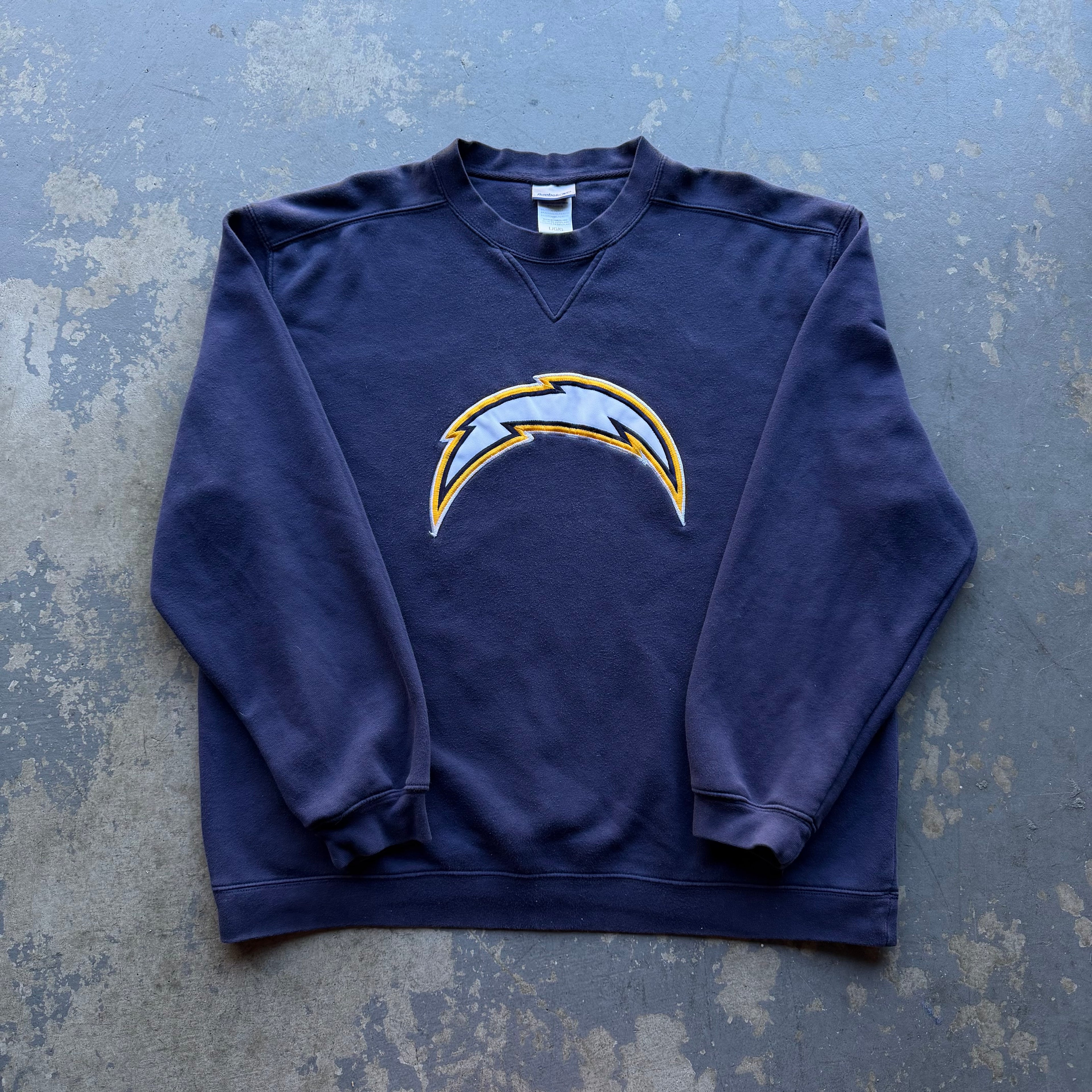 00’S REEBOK CHARGERS BOLT CREWNECK (L)
