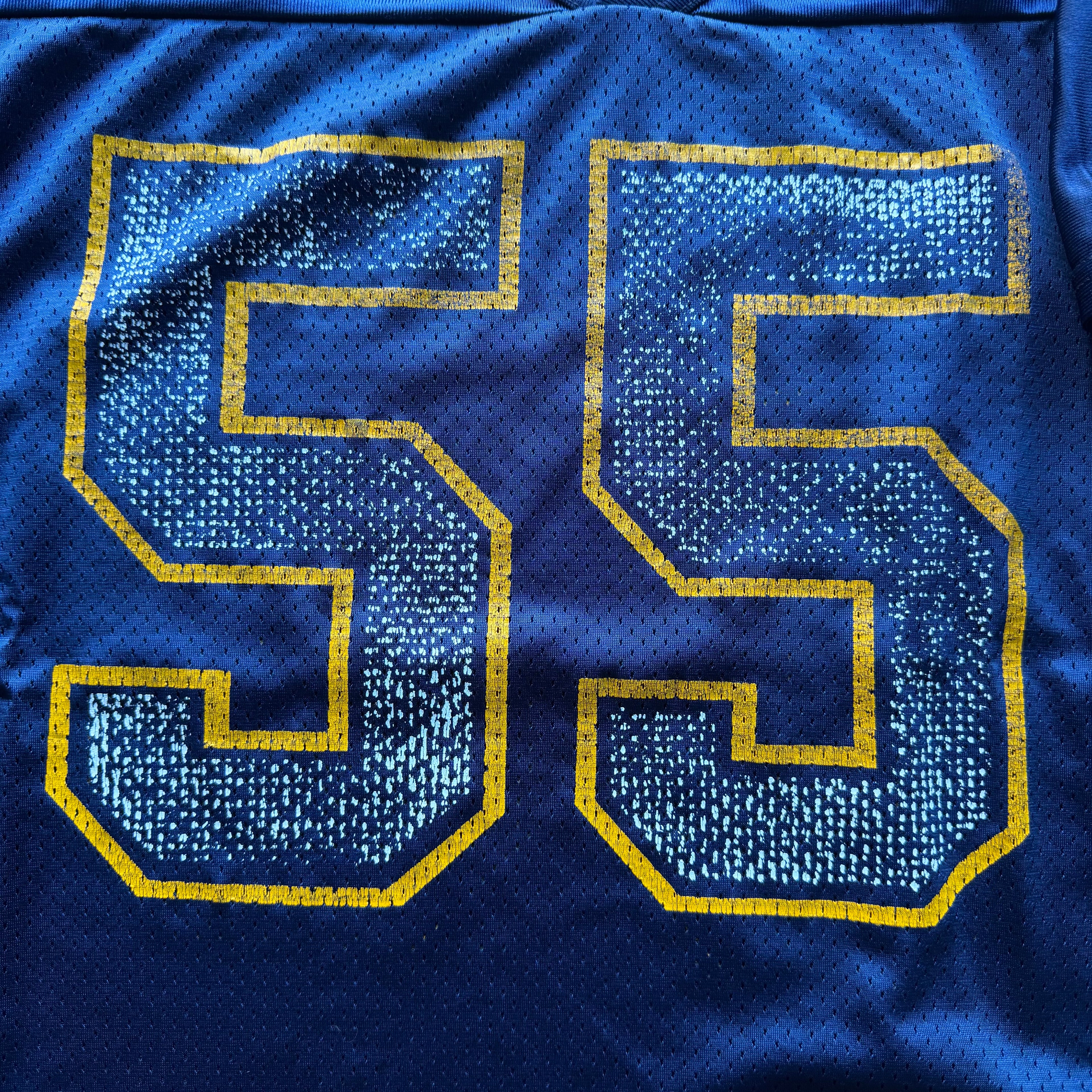 90’S WILSON CHARGERS JUNIOR SEAU NAVY BLUE JERSEY (XL)