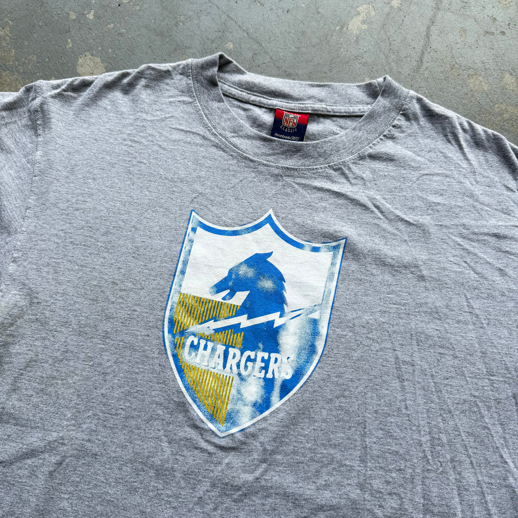 00’S REEBOK CHARGERS SHIELD TEE (L)