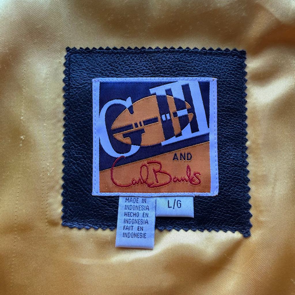 90’S CHARGERS LEATHER JACKET (L)