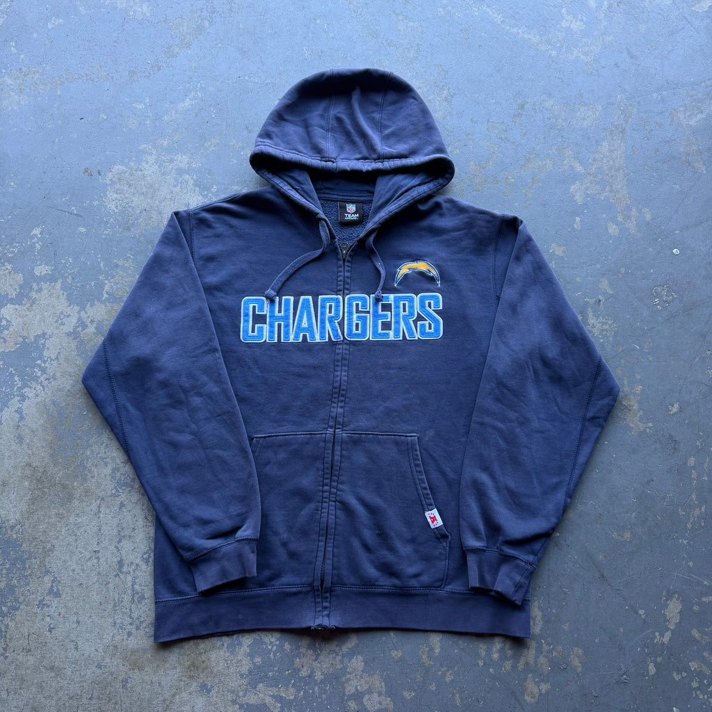 CHARGERS NFL ZIP UP HOODIE (L)