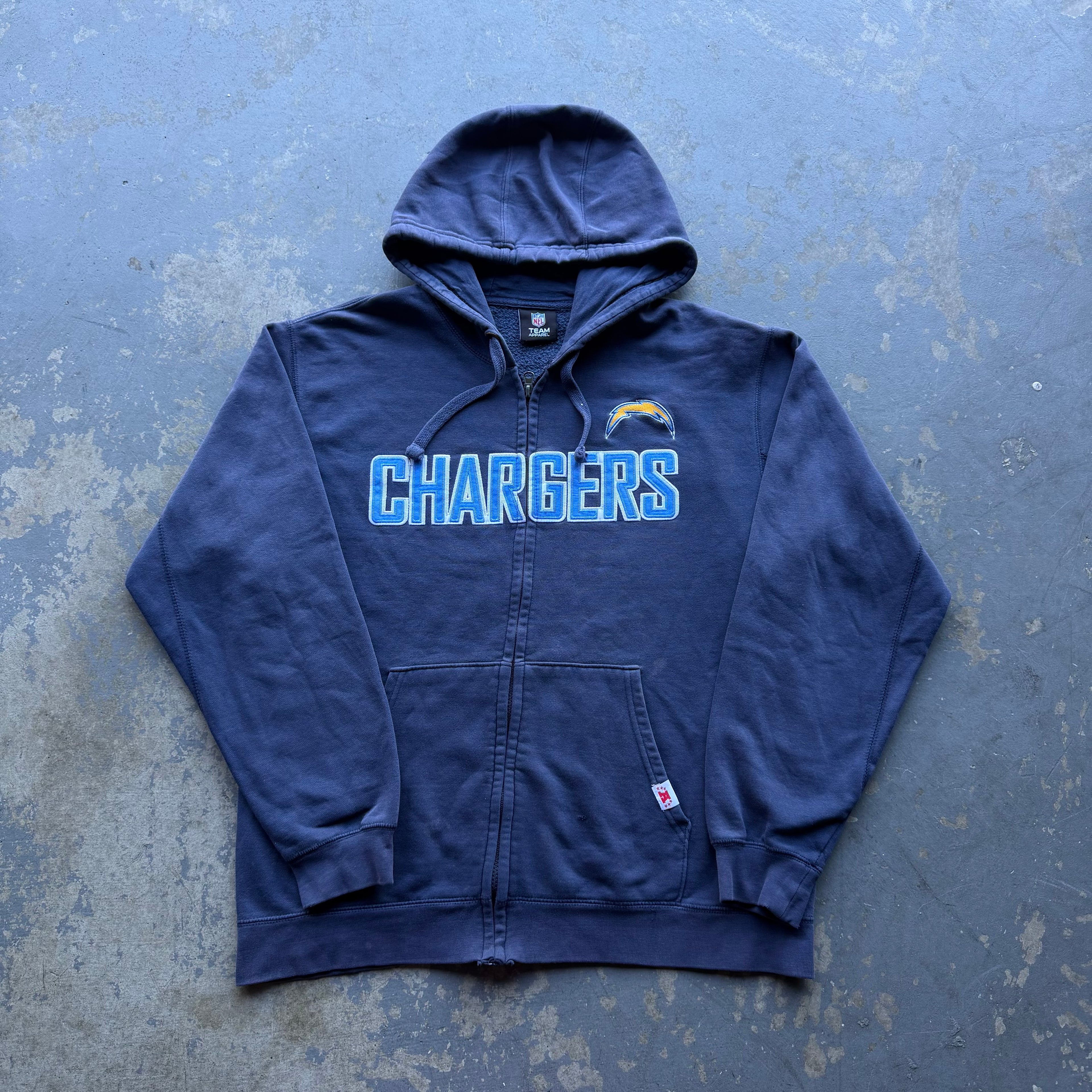 CHARGERS NFL ZIP UP HOODIE (L)