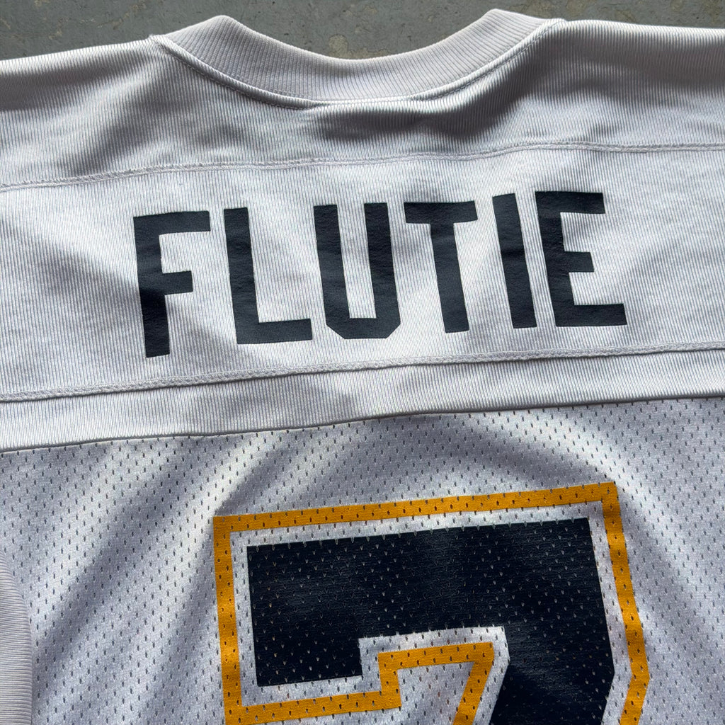 00’S ADIDAS CHARGERS DOUG FLUTIE WHITE ROAD AWAY JERSEY (XL)