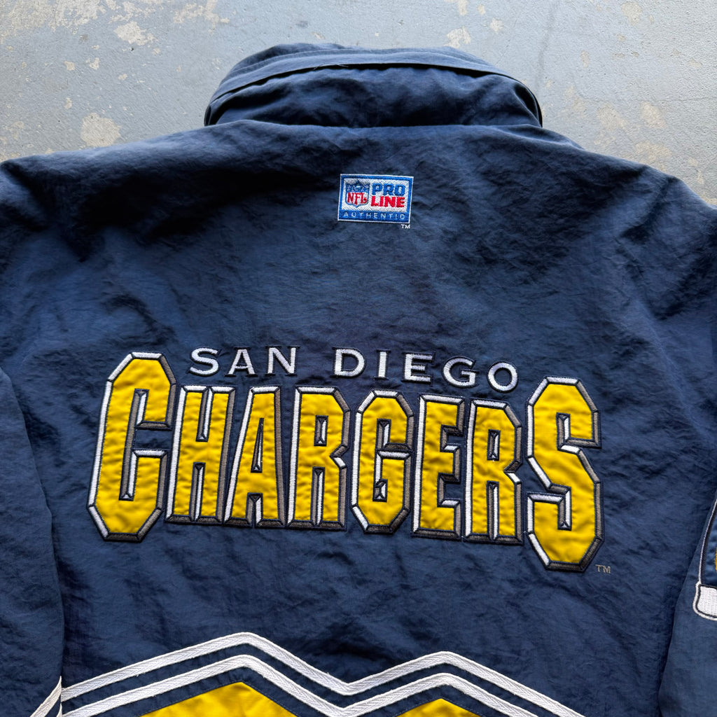 90’S CHARGERS LOGO ATHLETIC JACKET (L)