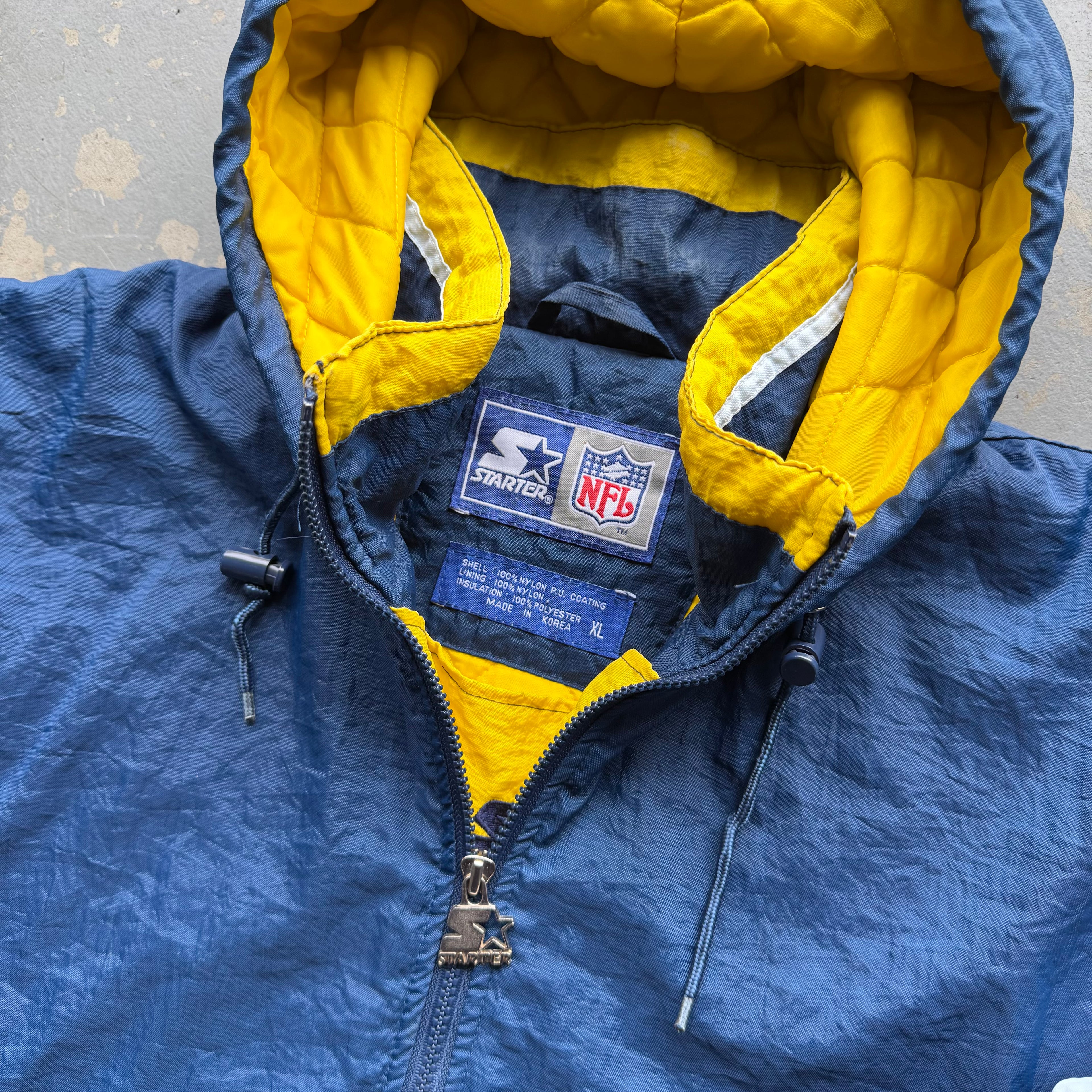 90’S STARTER CHARGERS PULLOVER JACKET (XL)