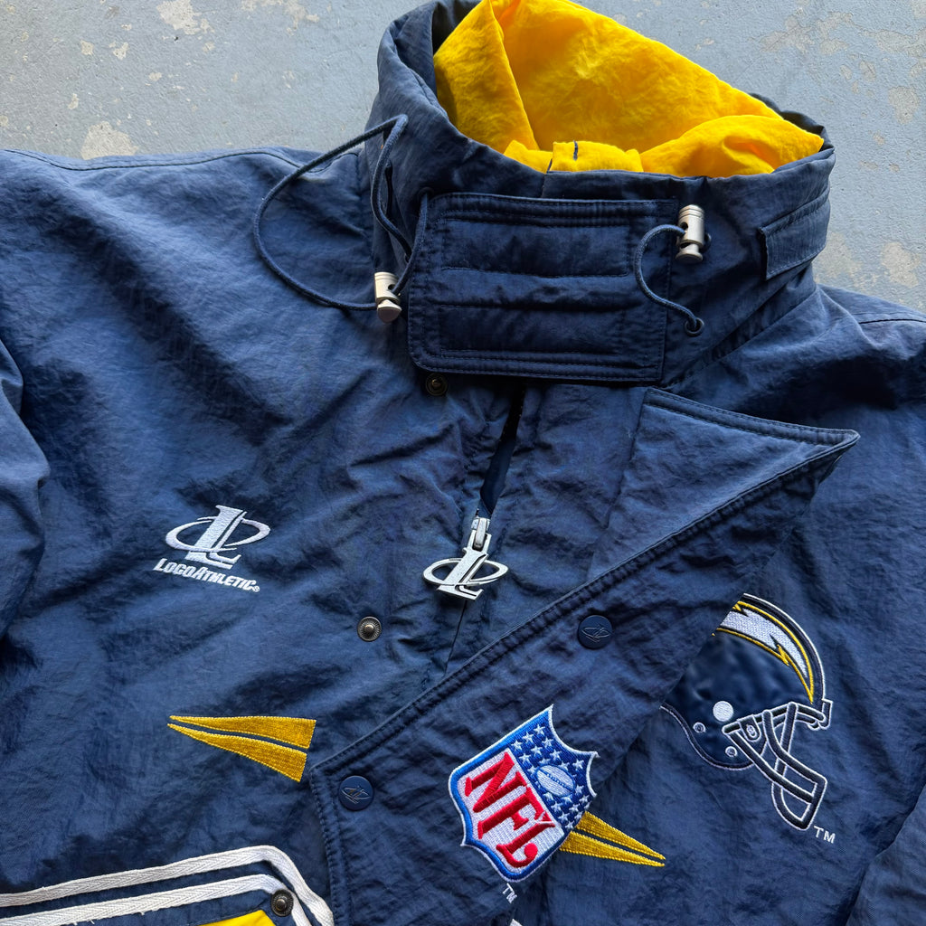 90’S CHARGERS LOGO ATHLETIC JACKET (L)