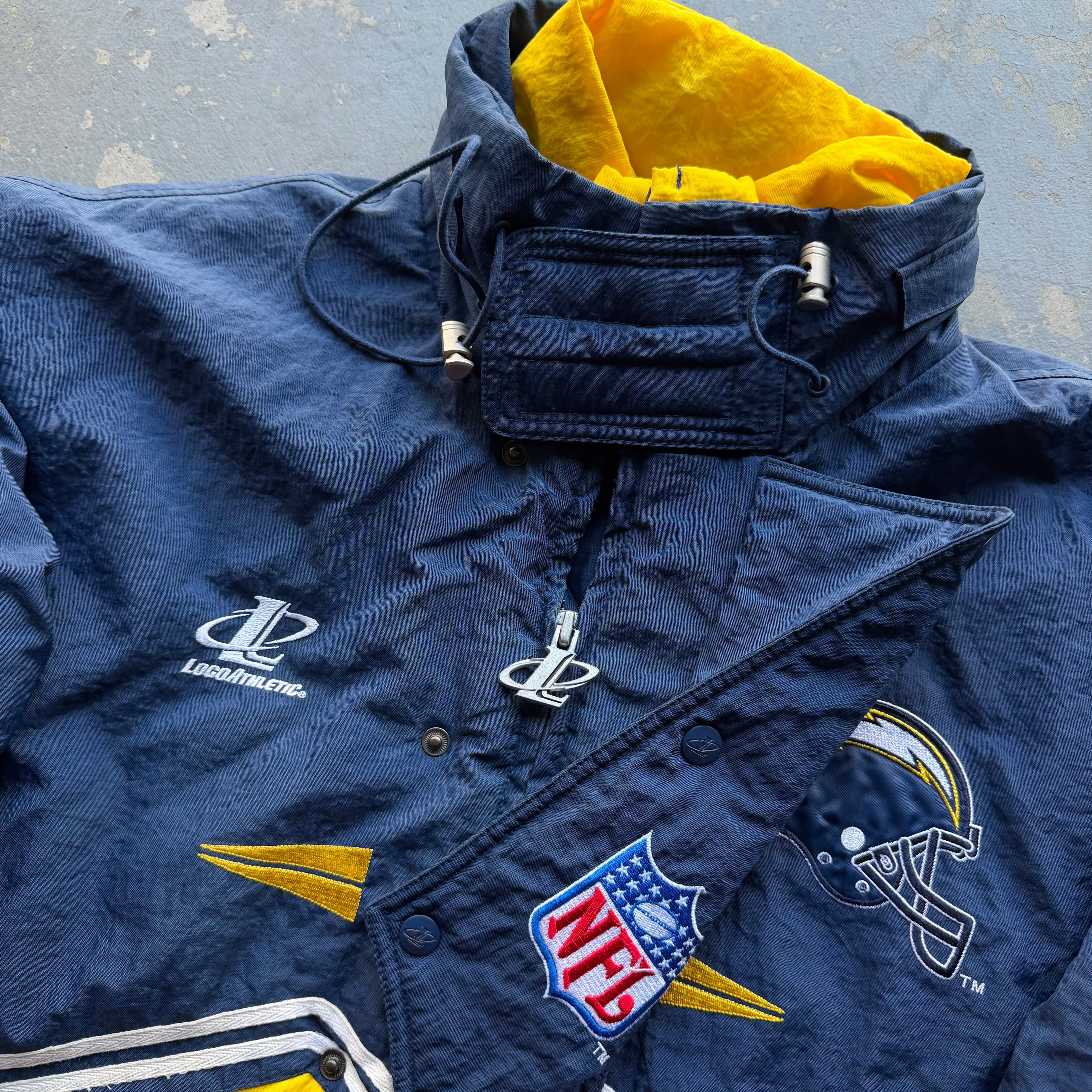 90’S CHARGERS LOGO ATHLETIC JACKET (L)