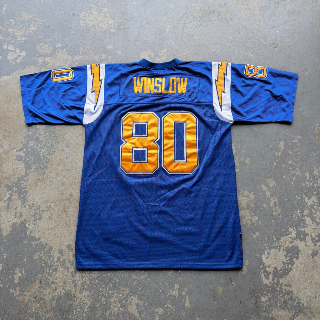 00’S CHARGERS KELLEN WINSLOW SILVER ANNIVERSARY PATCH JERSEY (52) XL