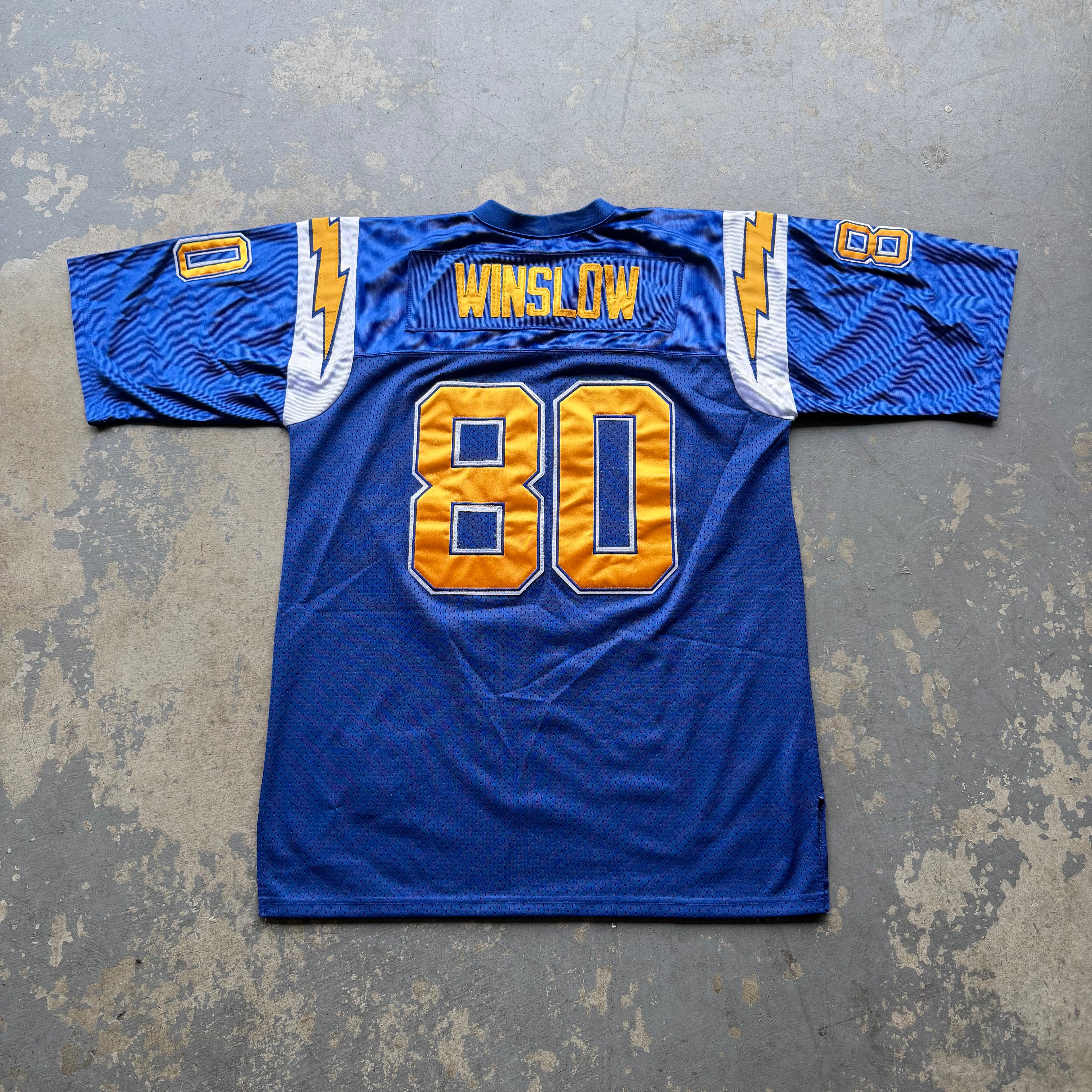 00’S CHARGERS KELLEN WINSLOW SILVER ANNIVERSARY PATCH JERSEY (52) XL