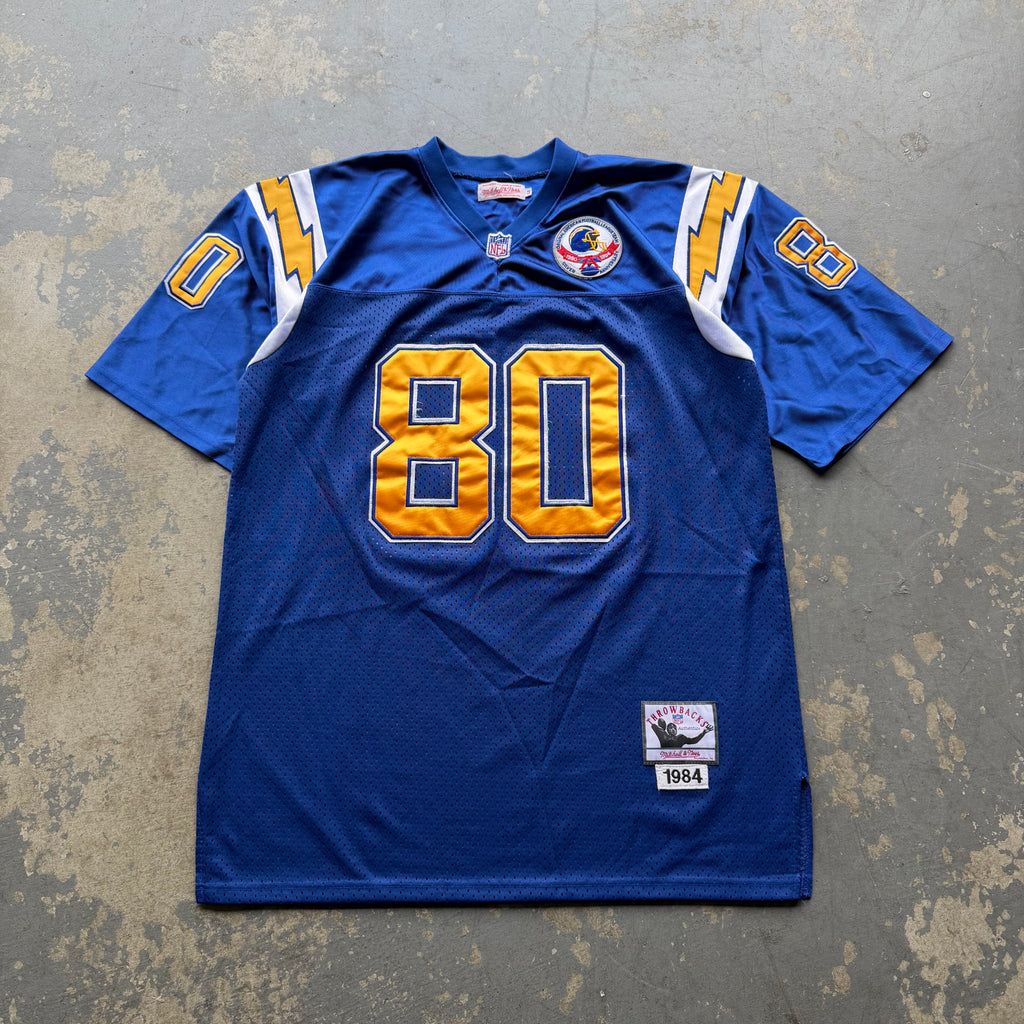 00’S CHARGERS KELLEN WINSLOW SILVER ANNIVERSARY PATCH JERSEY (52) XL