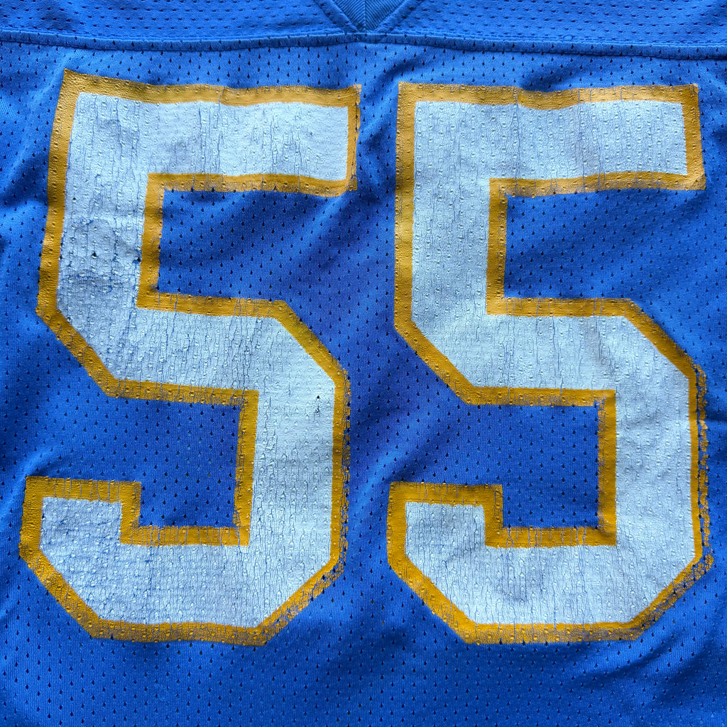90’S RUSSELL ATHLETIC CHARGERS JUNIOR SEAU POWDER BLUE JERSEY (48) L