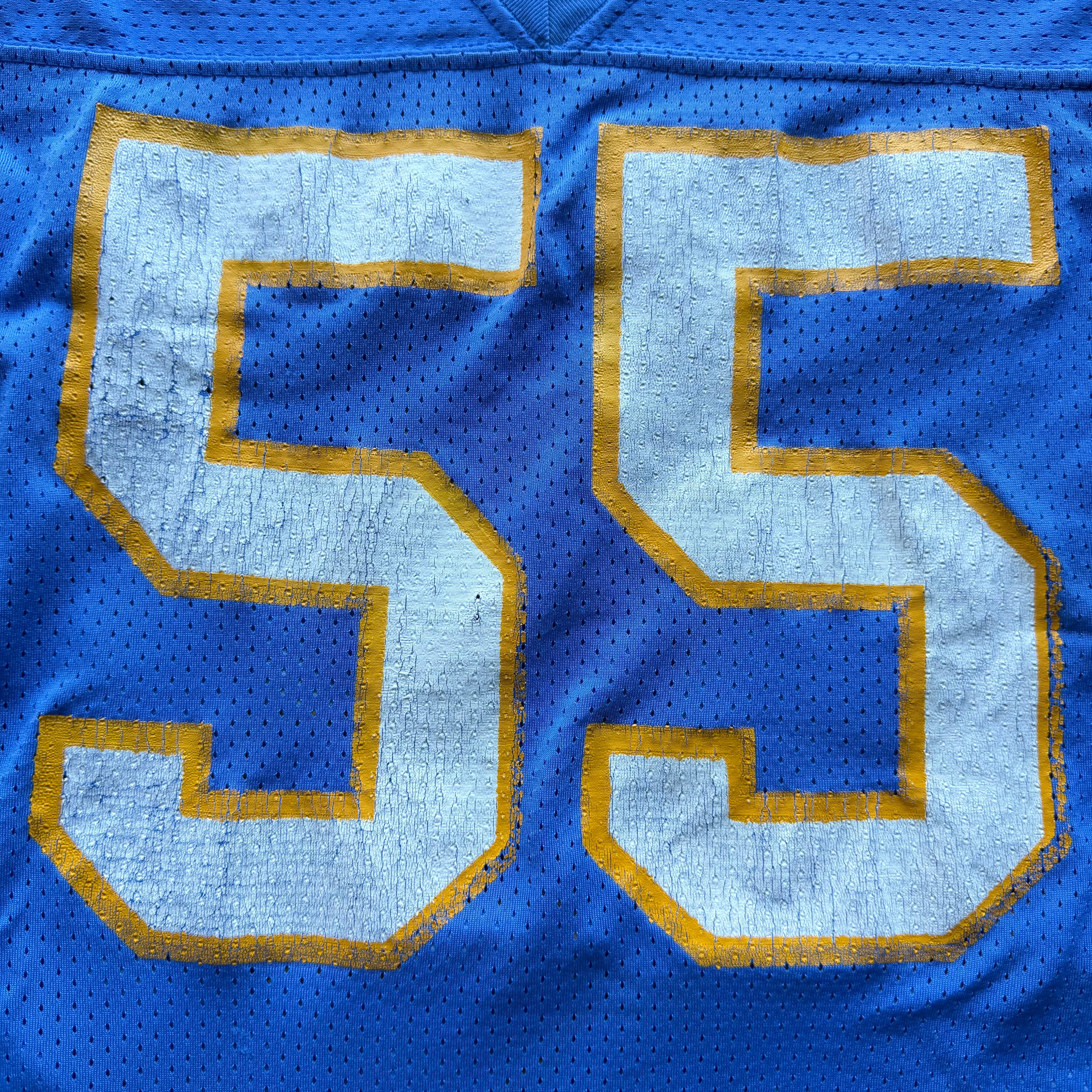 90’S RUSSELL ATHLETIC CHARGERS JUNIOR SEAU POWDER BLUE JERSEY (48) L