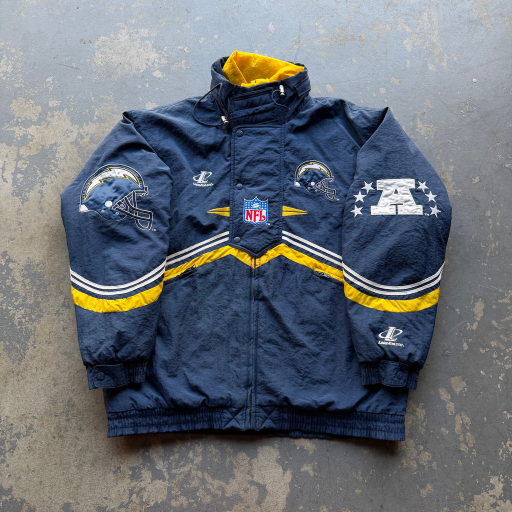 90’S CHARGERS LOGO ATHLETIC JACKET (L)