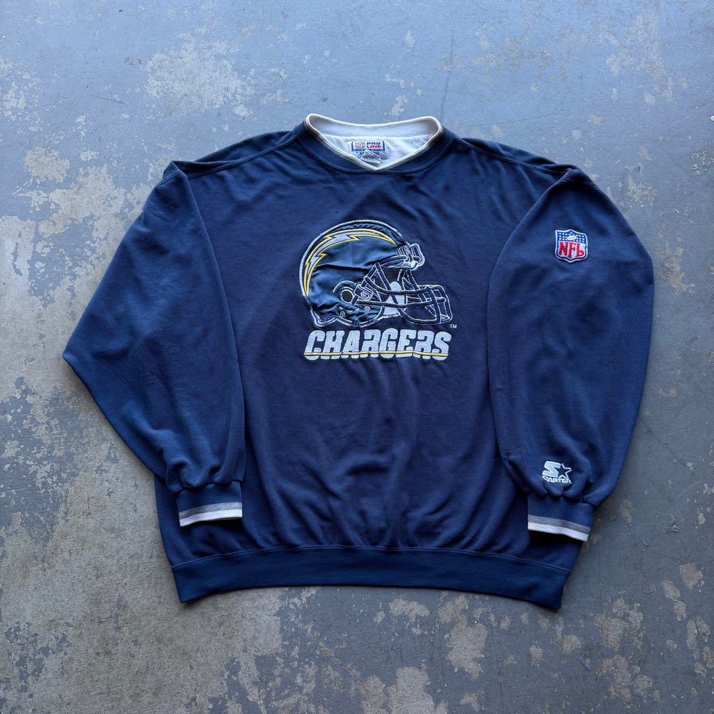 90’S PRO LINE STARTER CHARGERS HELMET CREWNECK (XL)
