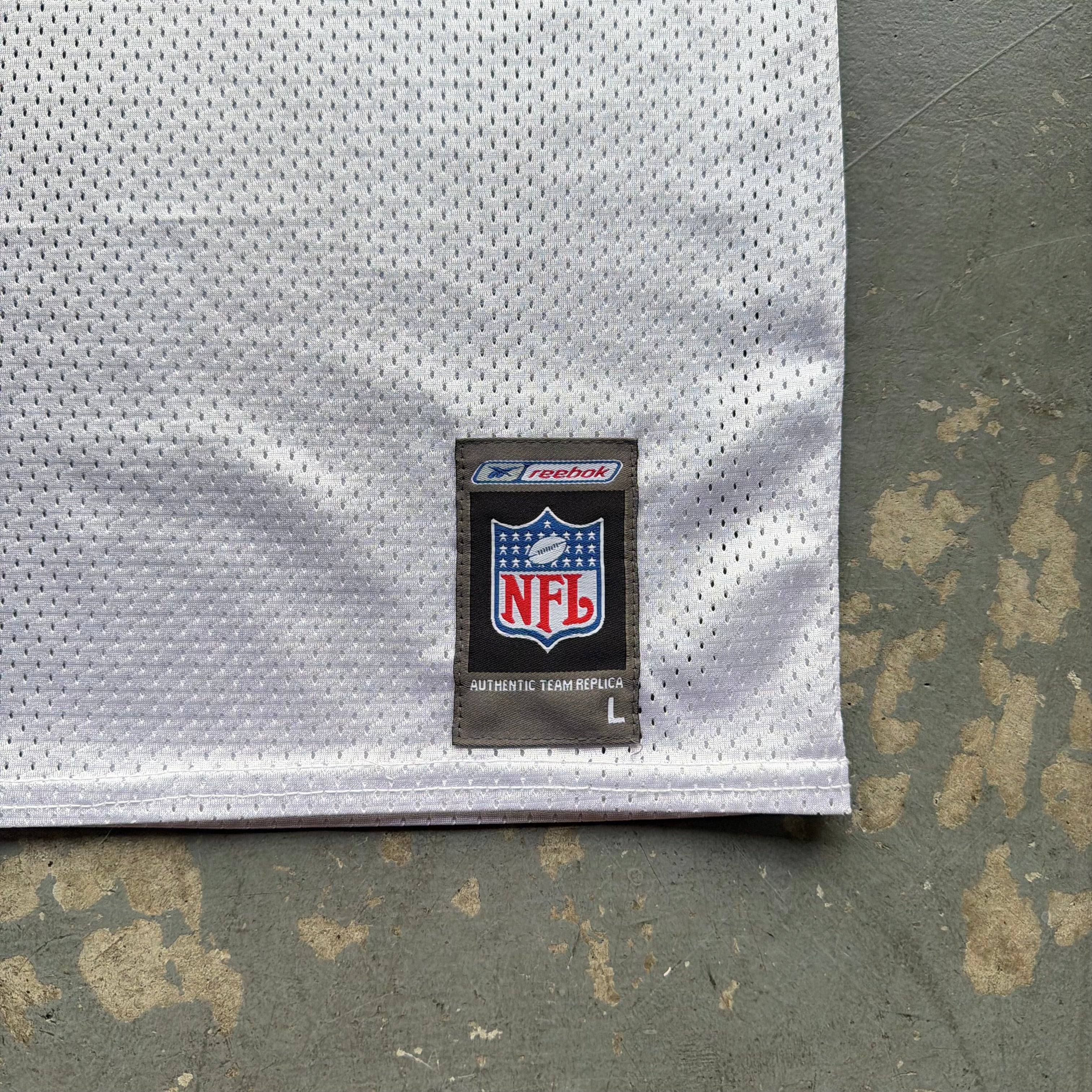 00’S REEBOK CHARGERS JUNIOR SEAU WHITE ROAD AWAY JERSEY (L)