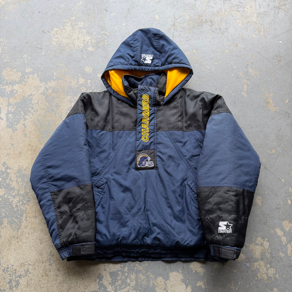 90’S STARTER CHARGERS PUFFER JACKET (YOUTH L) FITS ADULT SMALL
