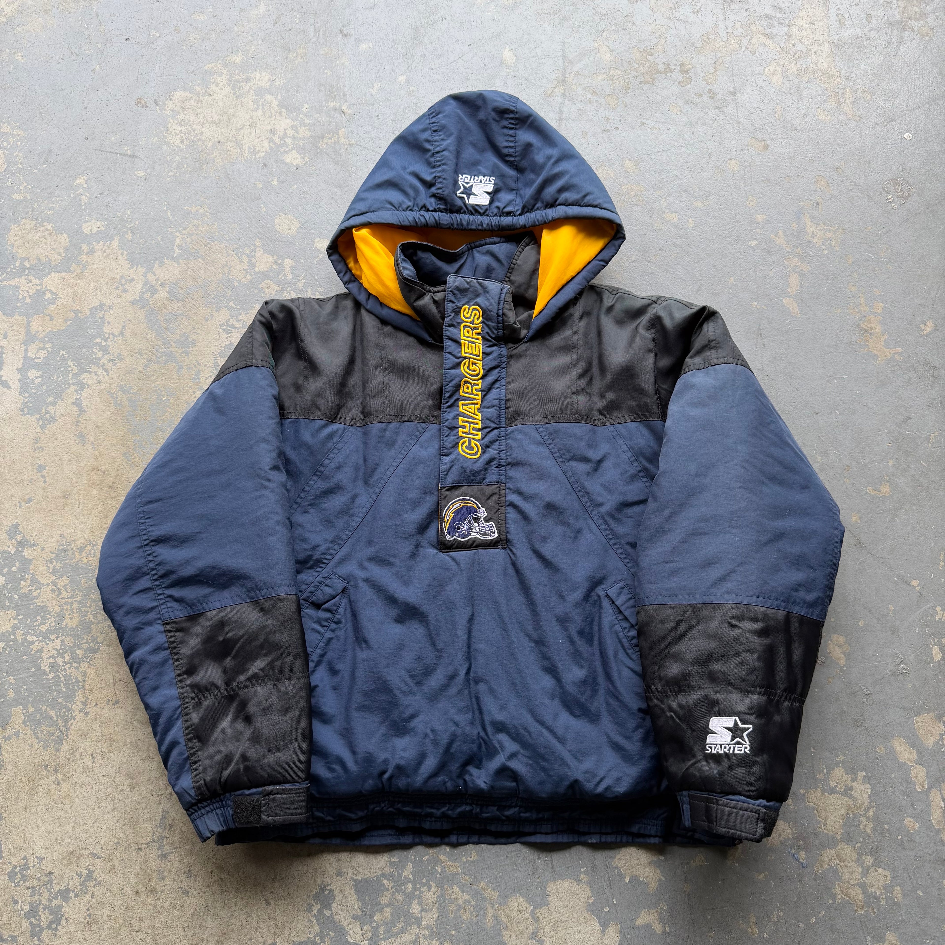 90’S STARTER CHARGERS PUFFER JACKET (YOUTH L) FITS ADULT SMALL