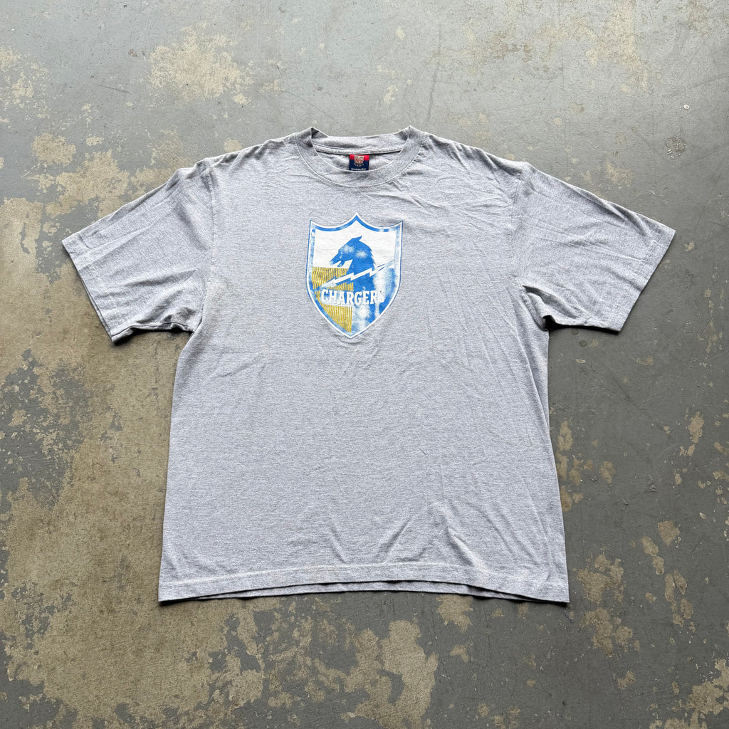 00’S REEBOK CHARGERS SHIELD TEE (L)
