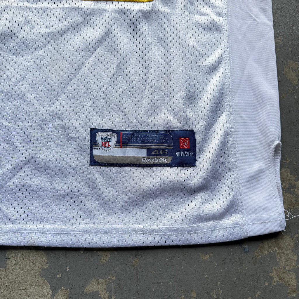 00’S REEBOK CHARGERS VINCENT JACKSON 50TH ANNIVERSARY SEASON PATCH JERSEY (46) L
