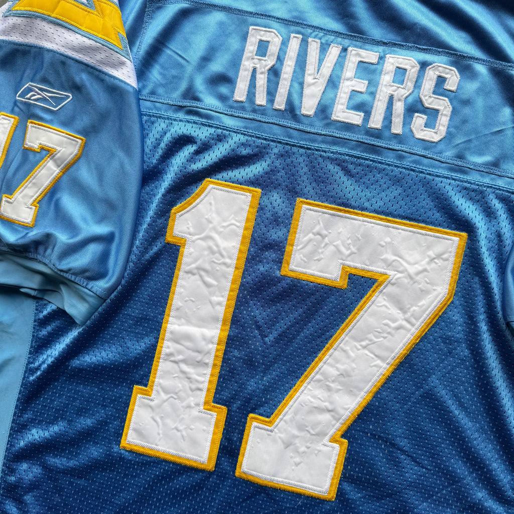 00’S REEBOK PHILIP RIVERS POWDER BLUE JERSEY (50) XL