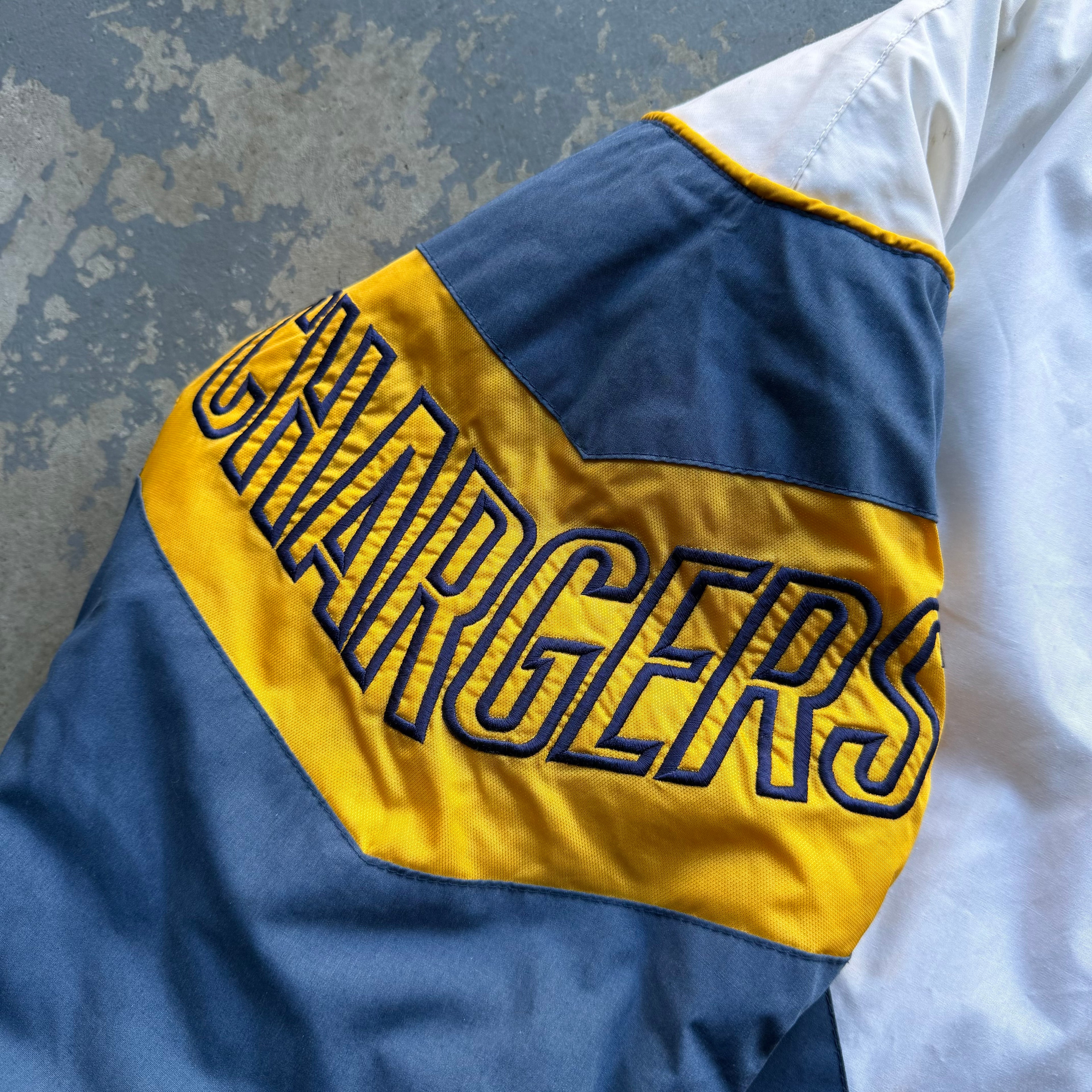 90’S CHARGERS NFL EXPERIENCE PRO PLAYER PUFFER JACKET (XL)