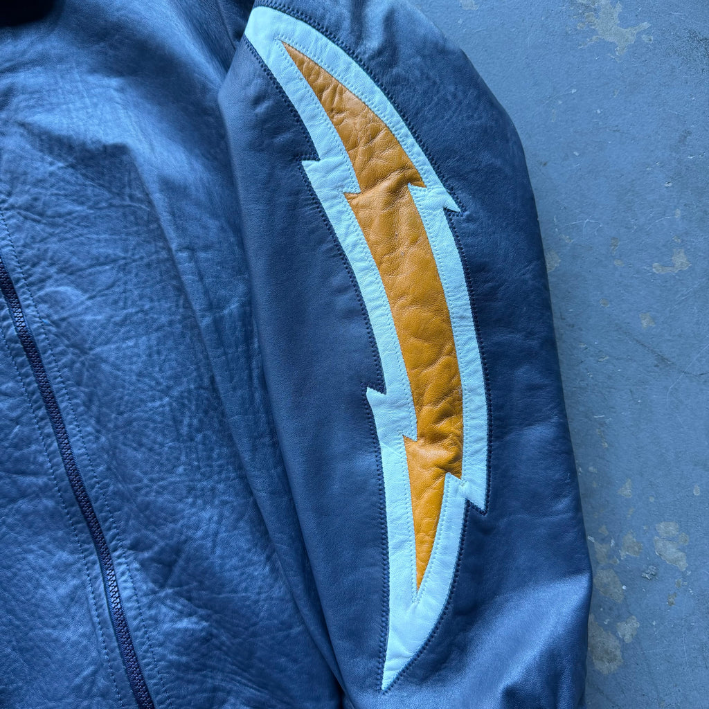 90’S CHARGERS LEATHER JACKET (S)