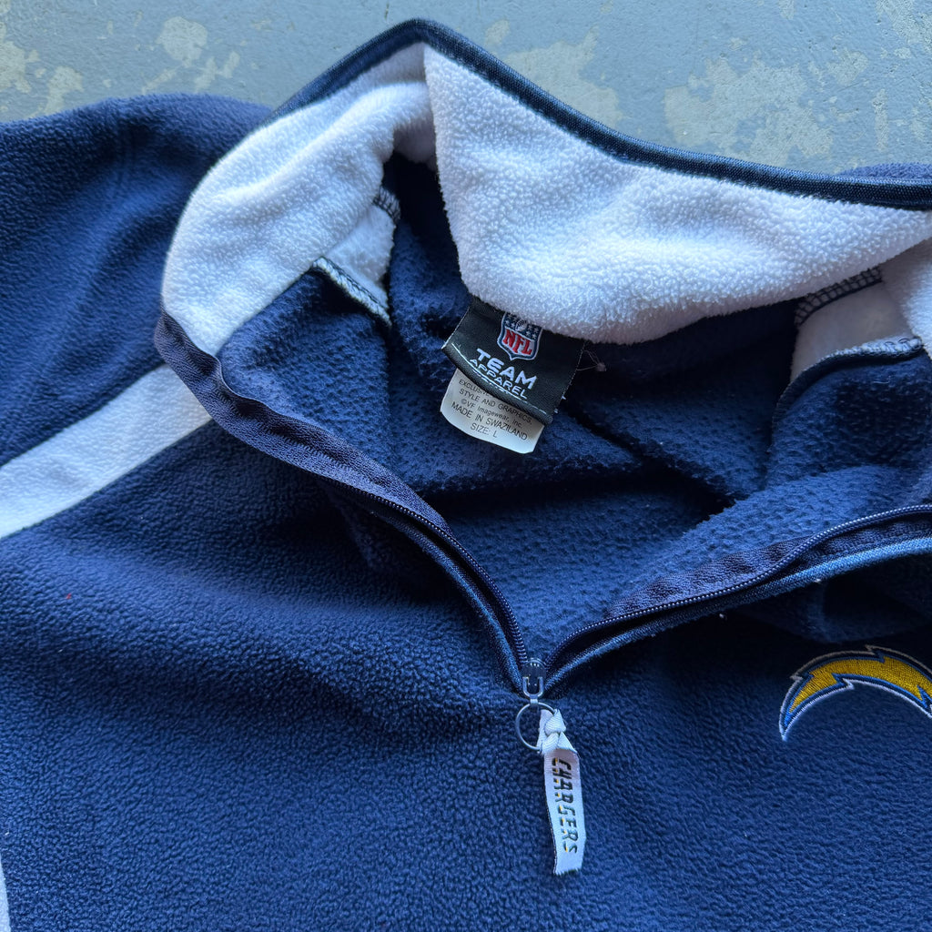 00’S CHARGERS WOMEN’S QUARTER ZIP FLEECE (L)