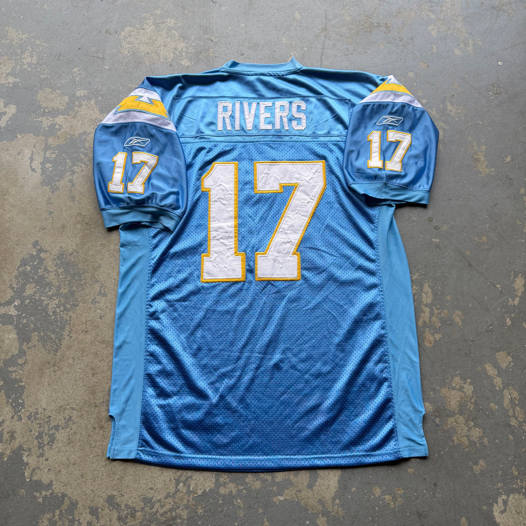 00’S REEBOK PHILIP RIVERS POWDER BLUE JERSEY (50) XL