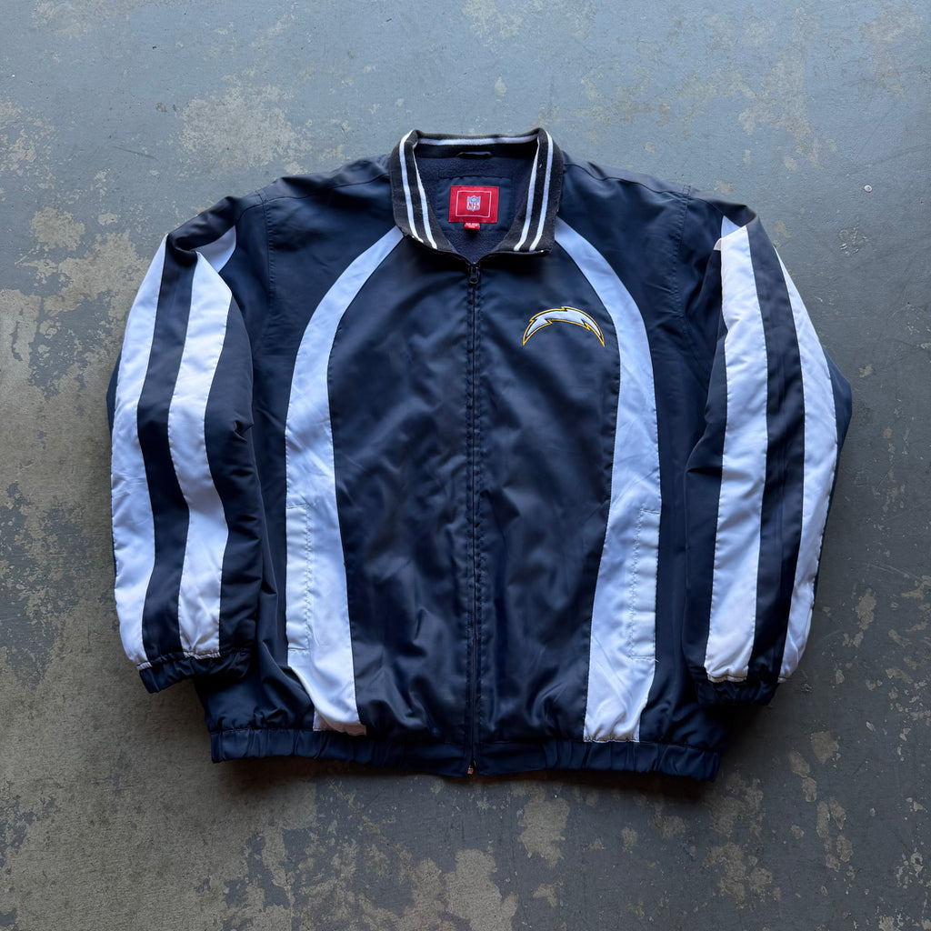 00’S CHARGERS WINDBREAKER ZIP UP JACKET (XXL)