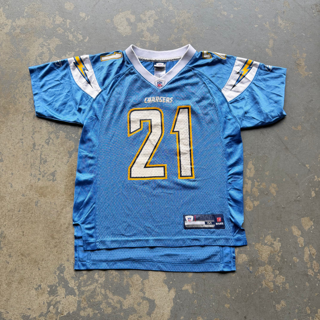 00’S REEBOK CHARGERS LADANIAN TOMLINSON POWDER BLUE JERSEY (YOUTH M) FITS ADULT SMALL