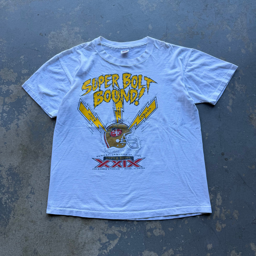 1995 CHARGERS AFC CHAMPS “SUPER BOLT BOUND” TEE (XL)