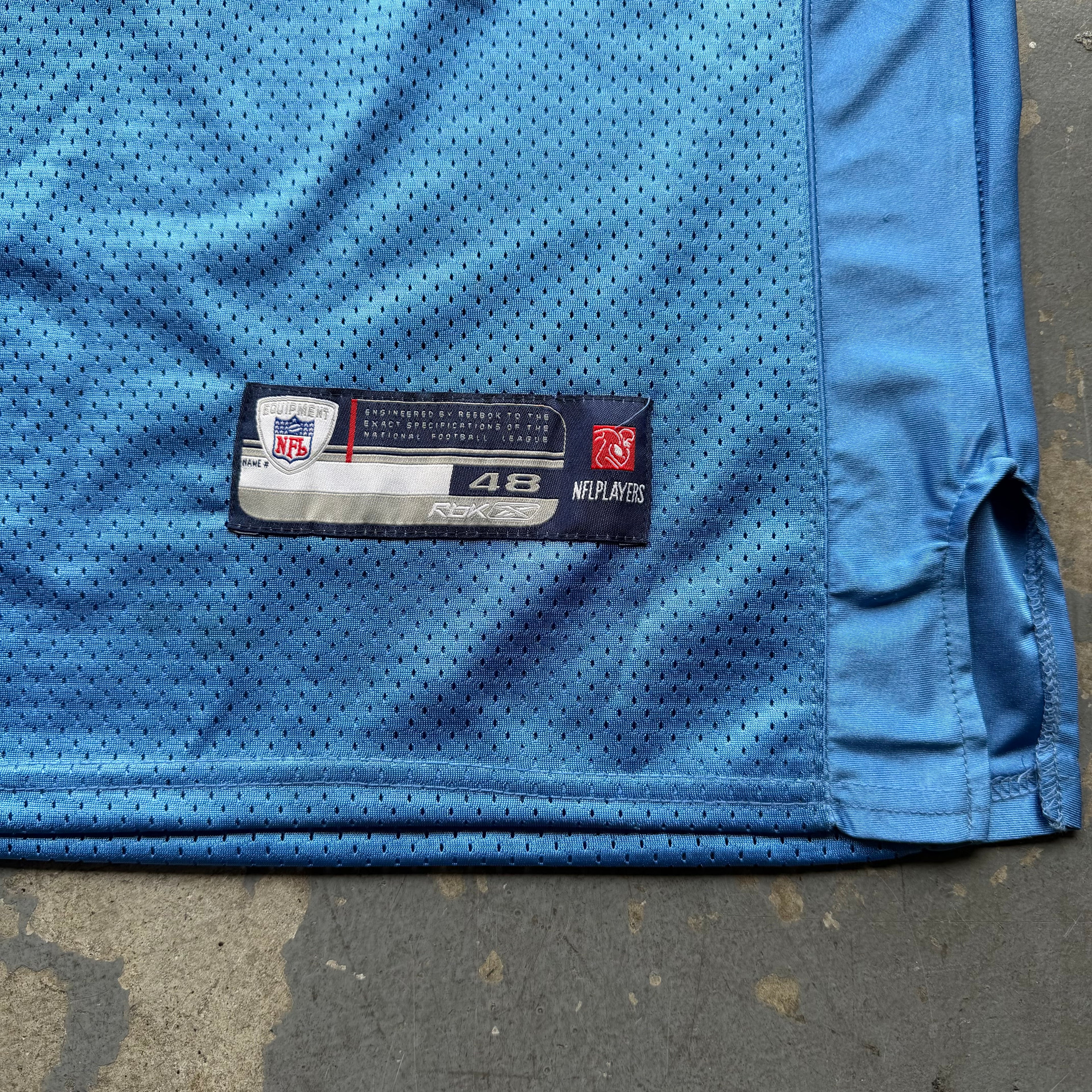 00’S REEBOK CHARGERS ANTONIO CROMARTIE POWDER BLUE JERSEY (48) XL