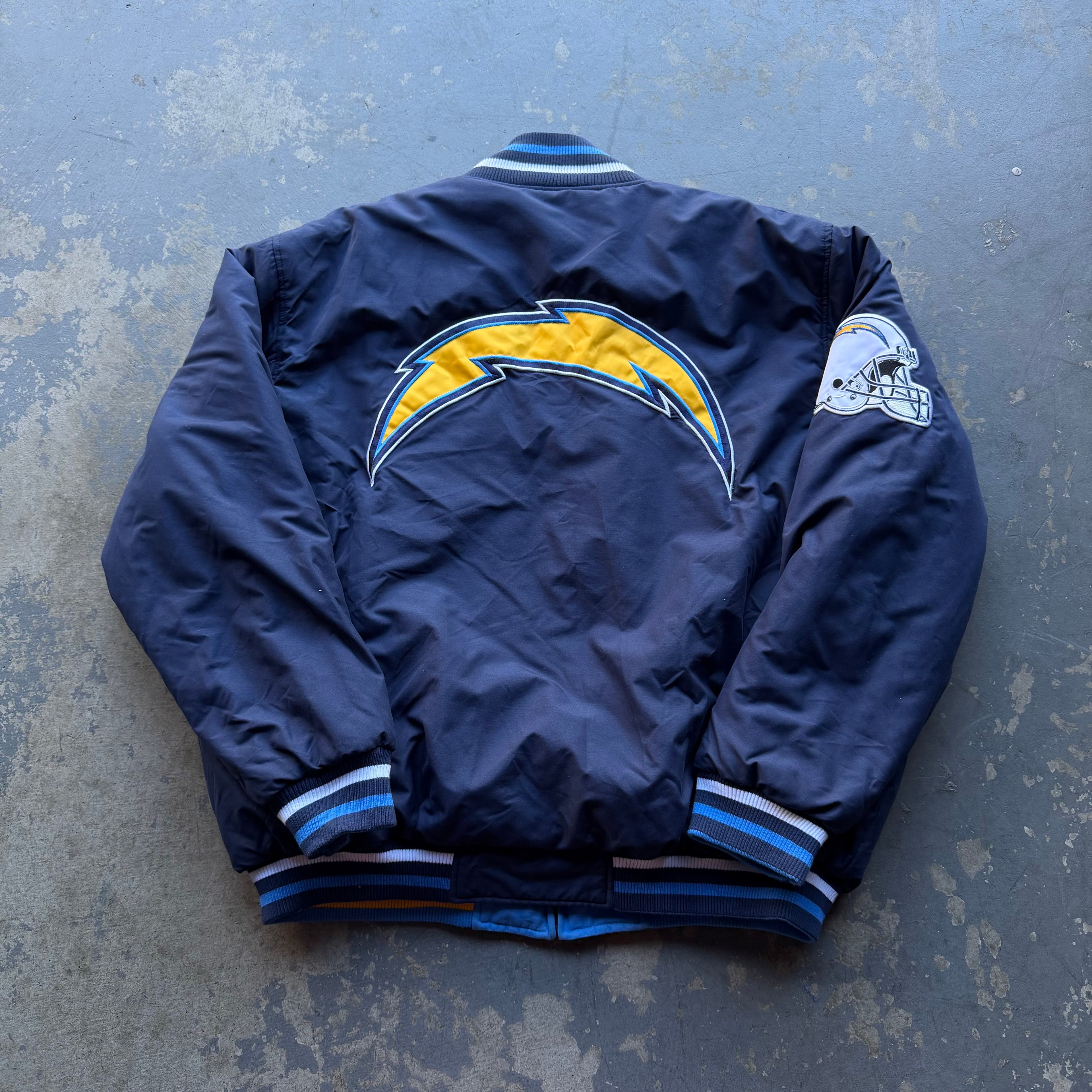 00’S CHARGERS REVERSIBLE JACKET (XXL)
