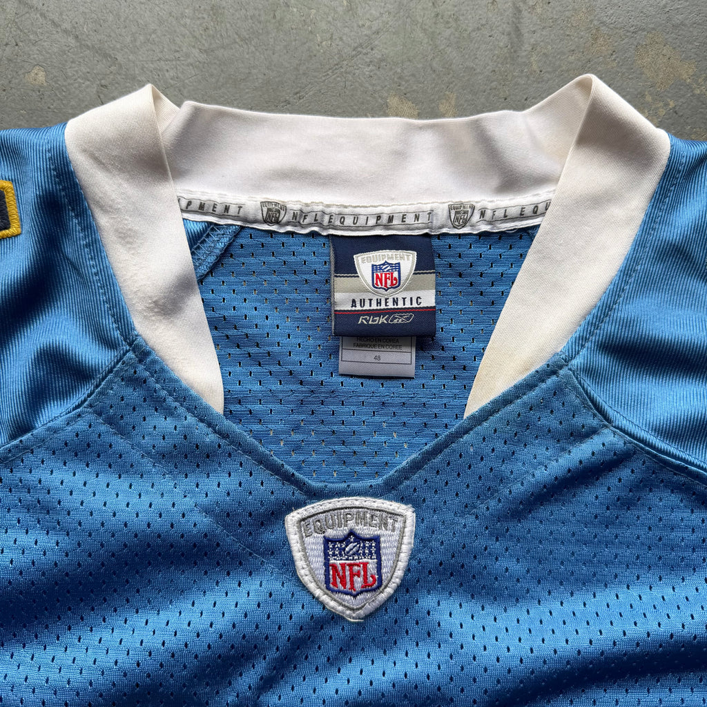 00’S REEBOK CHARGERS ANTONIO CROMARTIE POWDER BLUE JERSEY (48) XL