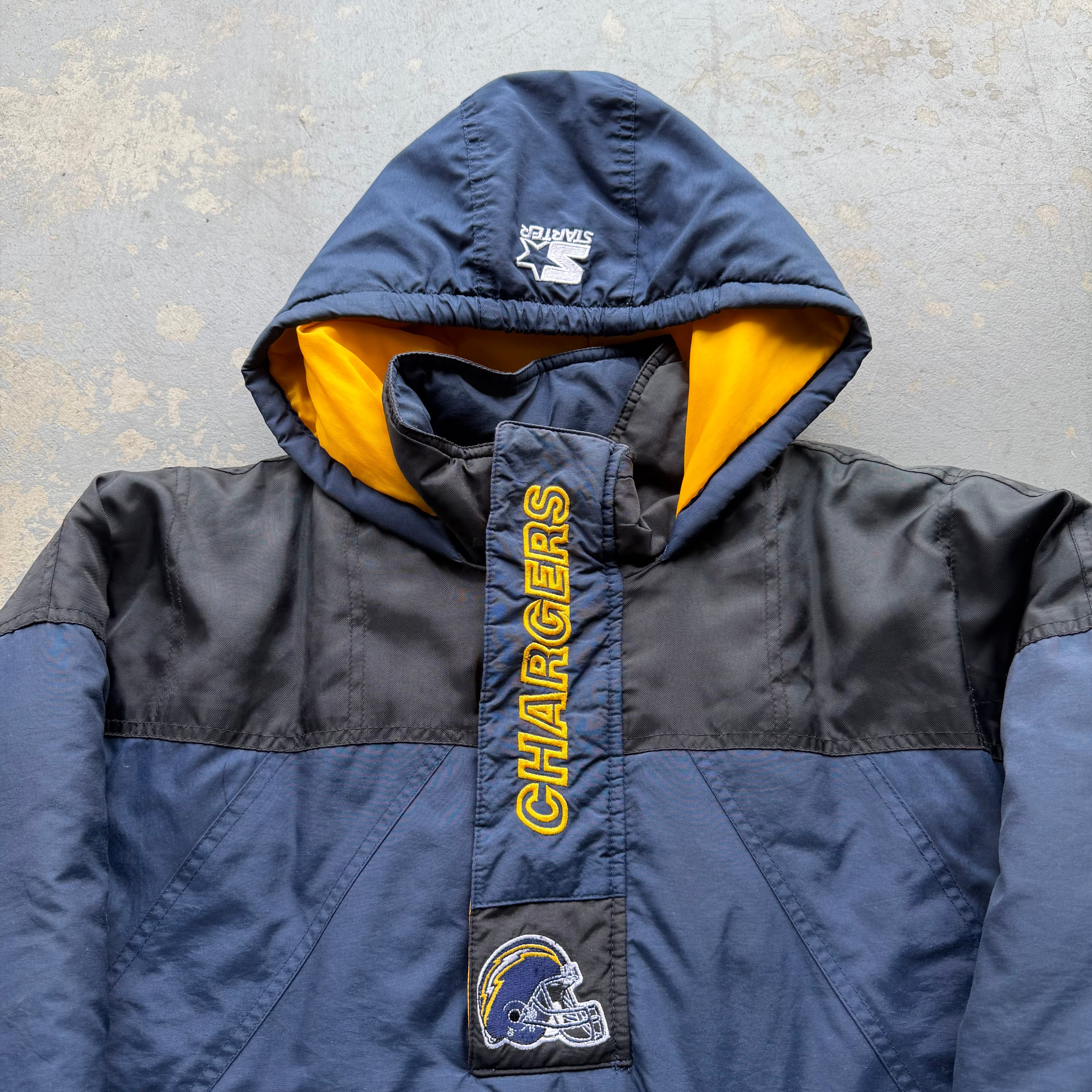 90’S STARTER CHARGERS PUFFER JACKET (YOUTH L) FITS ADULT SMALL