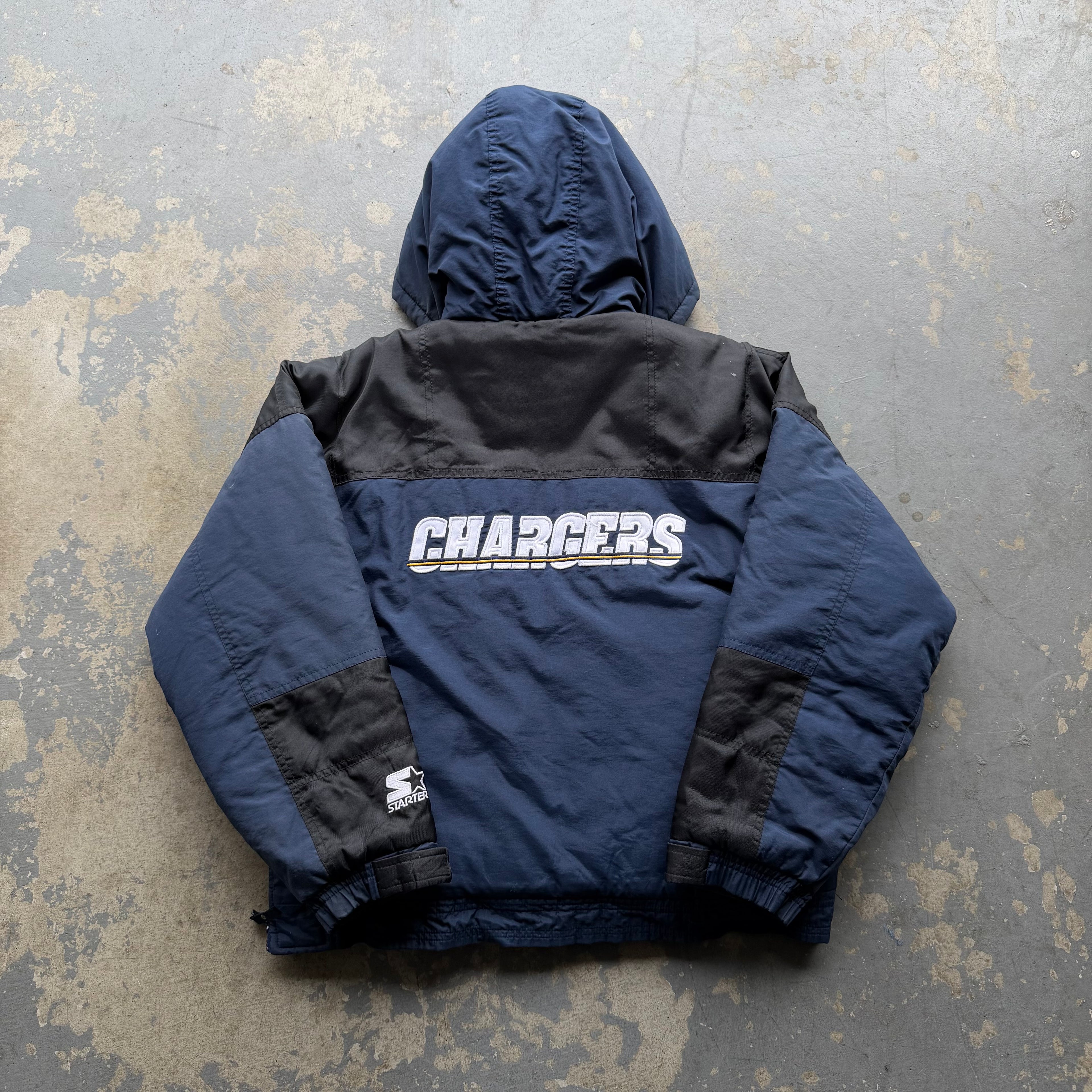 90’S STARTER CHARGERS PUFFER JACKET (YOUTH L) FITS ADULT SMALL