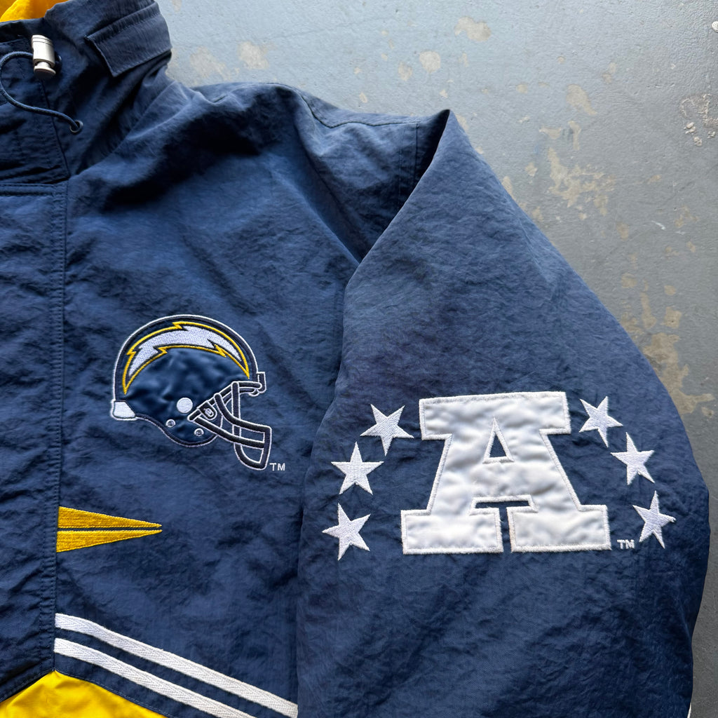 90’S CHARGERS LOGO ATHLETIC JACKET (L)