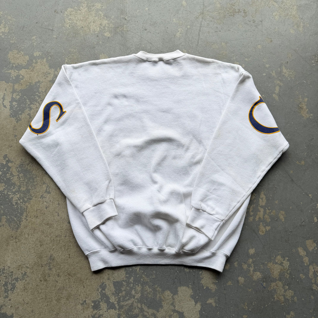 1995 CHARGERS AFC CHAMPIONS WHITE SPELLOUT CREWNECK (XL)