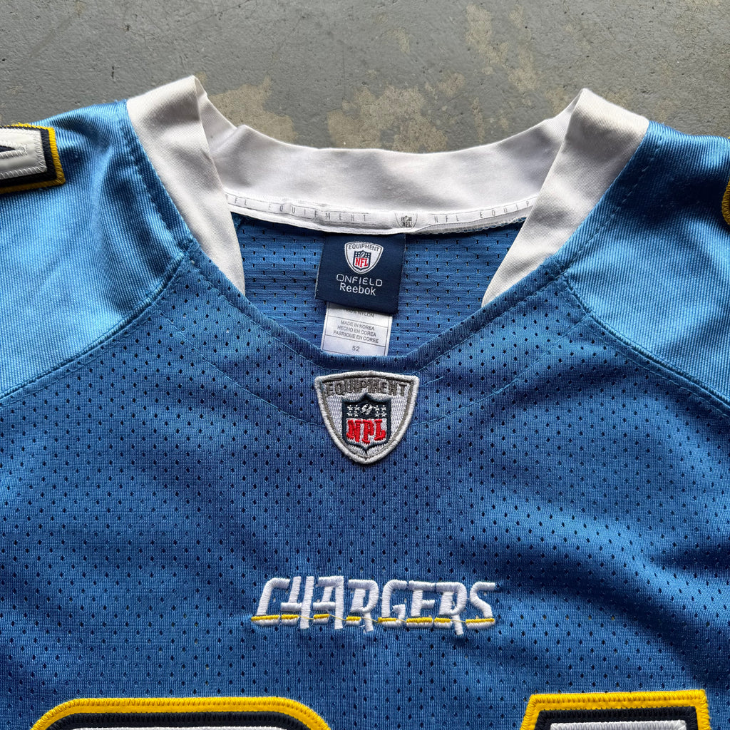 00’S REEBOK CHARGERS RYAN MATTHEWS POWDER BLUE JERSEY (52) XL *AUTOGRAPHED*