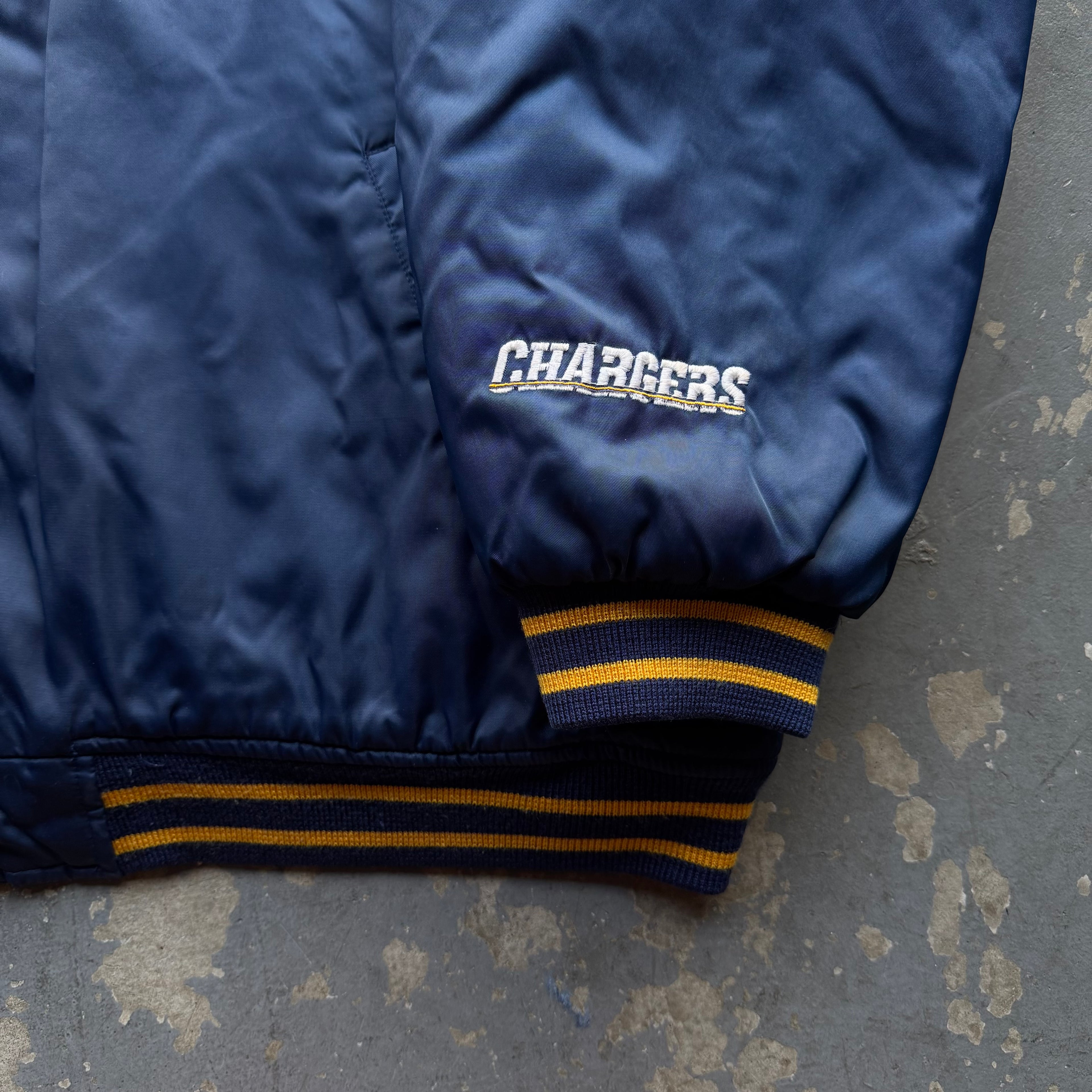 90’S CHARGERS GAME DAY NFL BOMBER JACKET (XL)